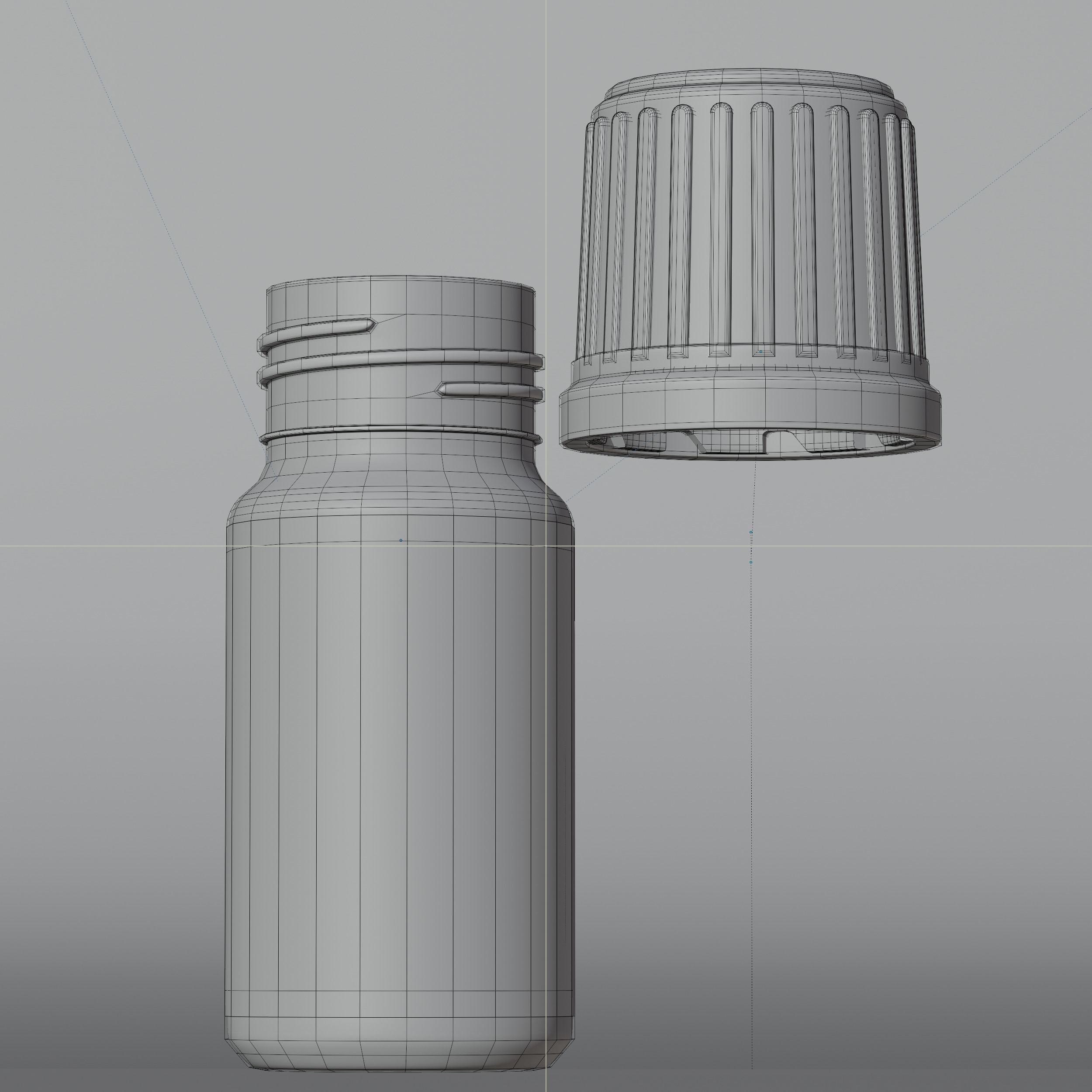 Cosmetic Bottle Mockup 30 Low-poly 3D model_10