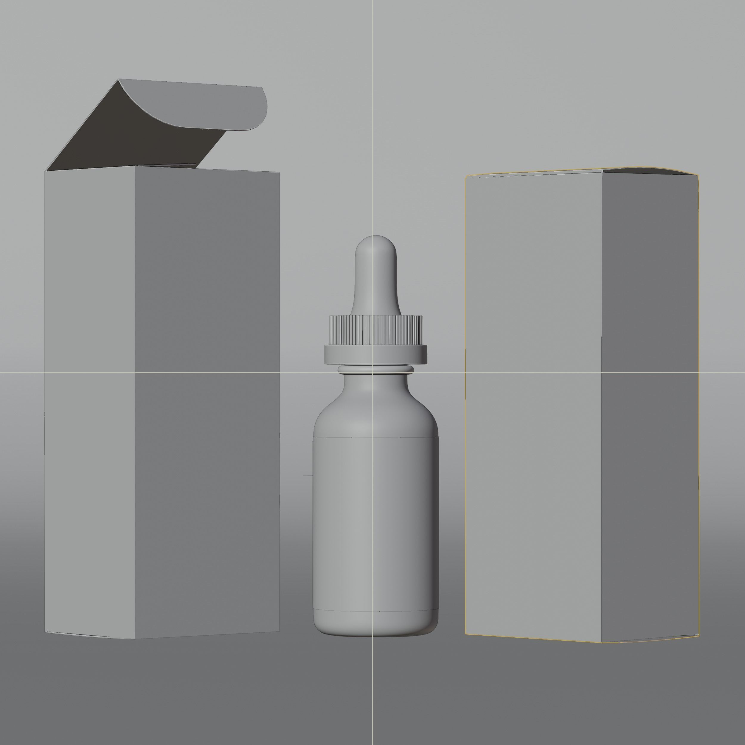 CBD Oil Natures Ultra Citrus Low-poly 3D model_8