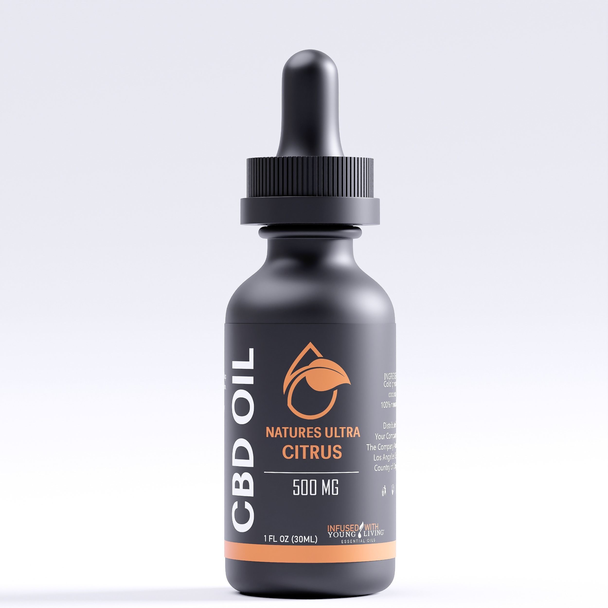 CBD Oil Natures Ultra Citrus Low-poly 3D model_1