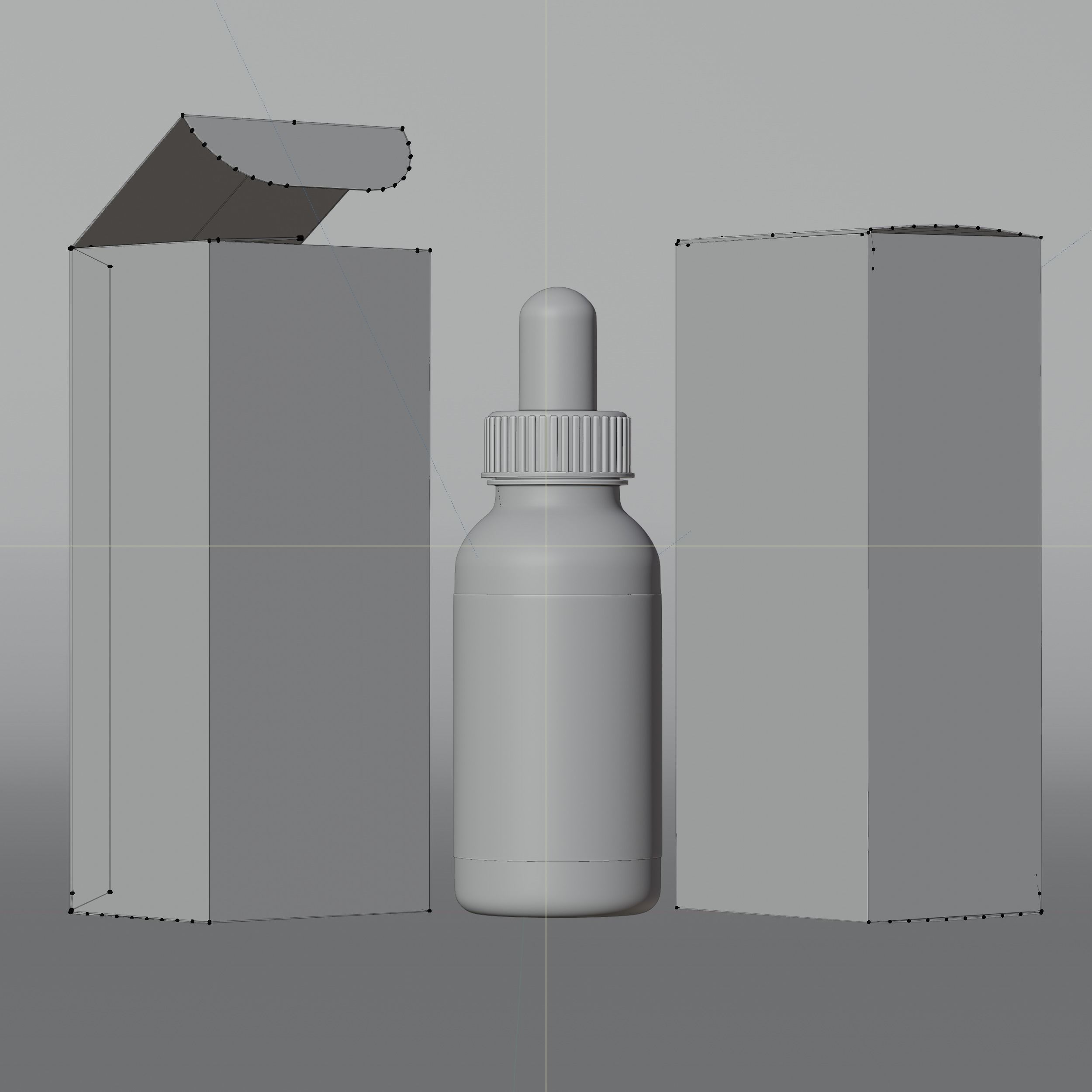 CBD Oil Pure Hemp Cherry Low-poly 3D model_10