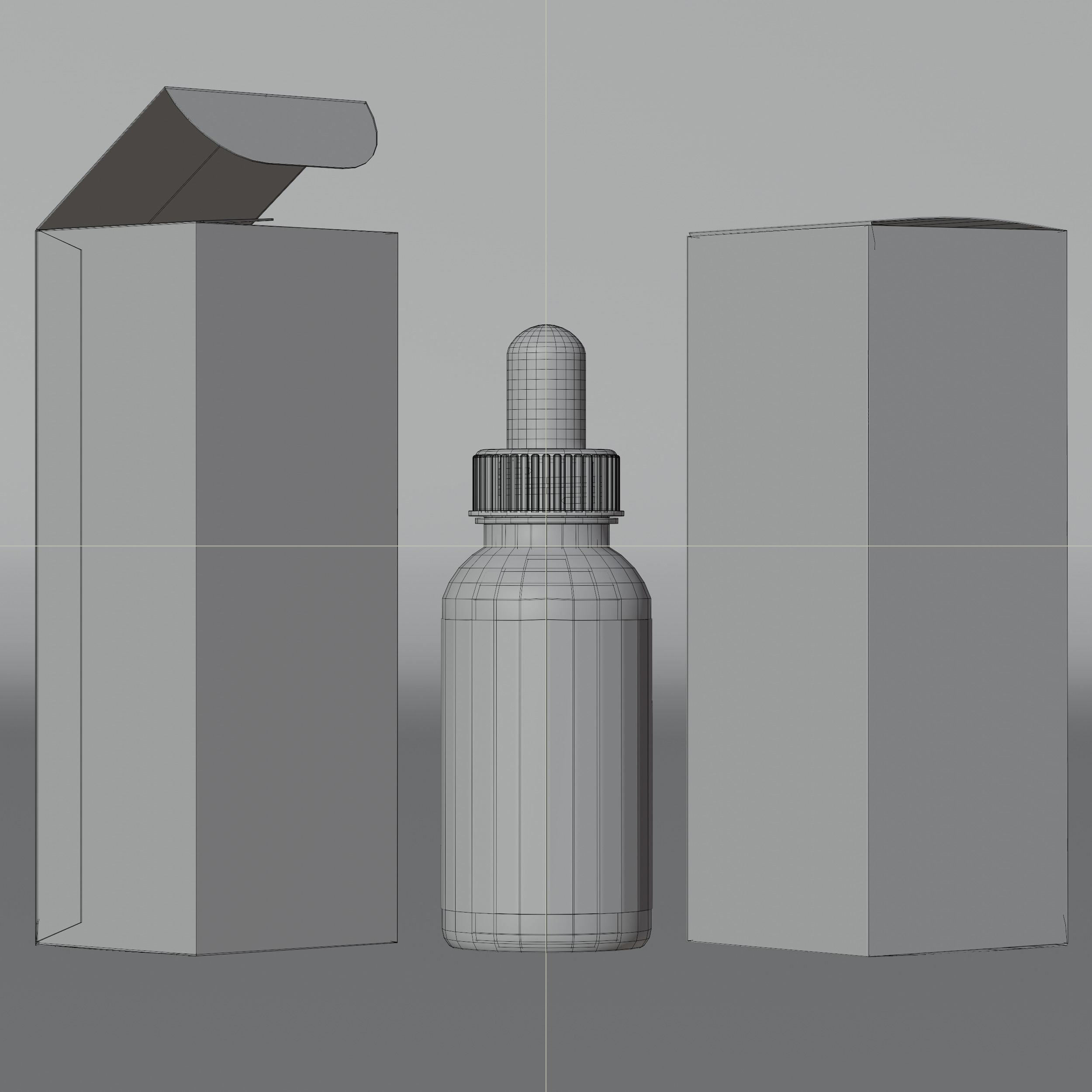 CBD Hemp Oil 01 Low-poly 3D model_5