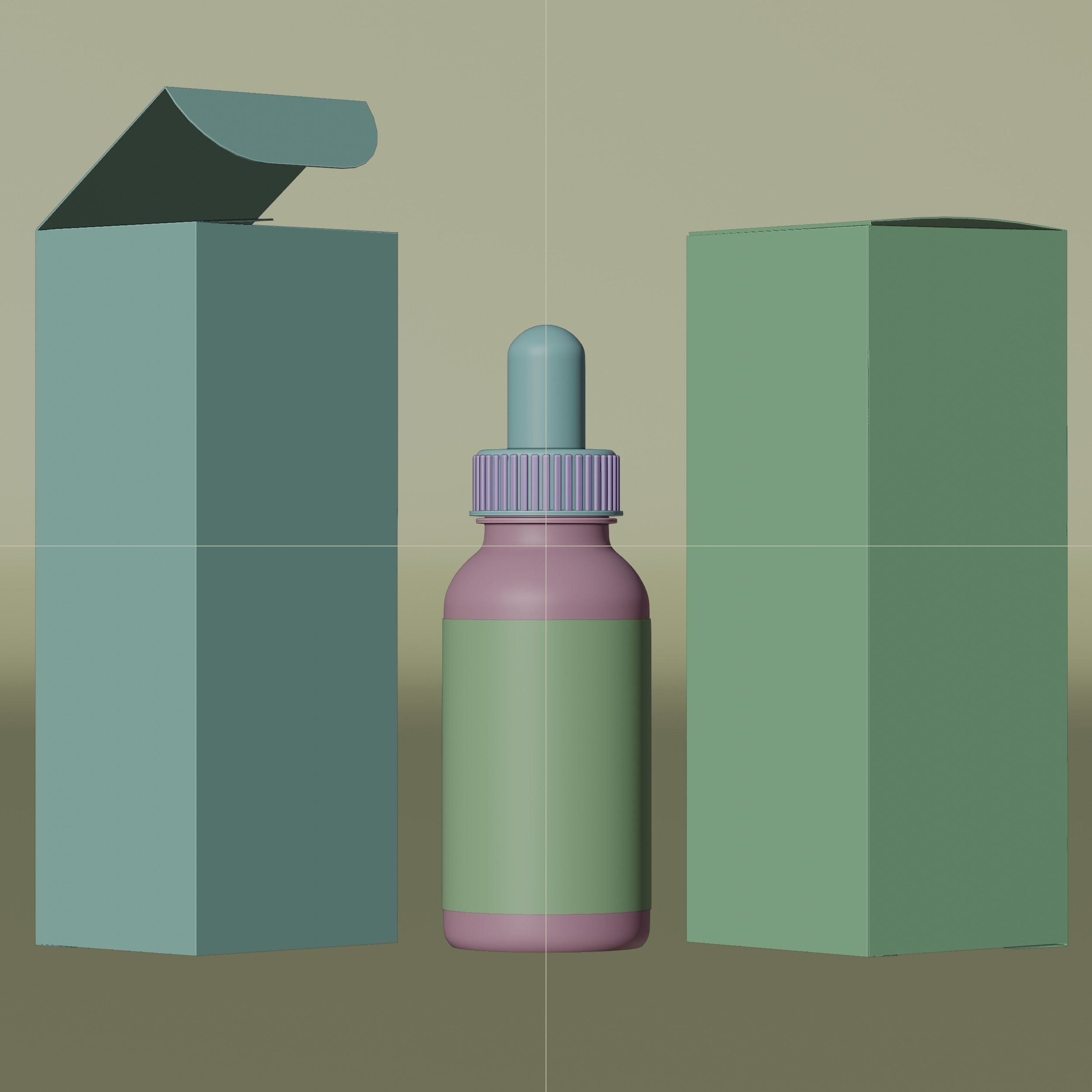 CBD Hemp Oil 01 Low-poly 3D model_6