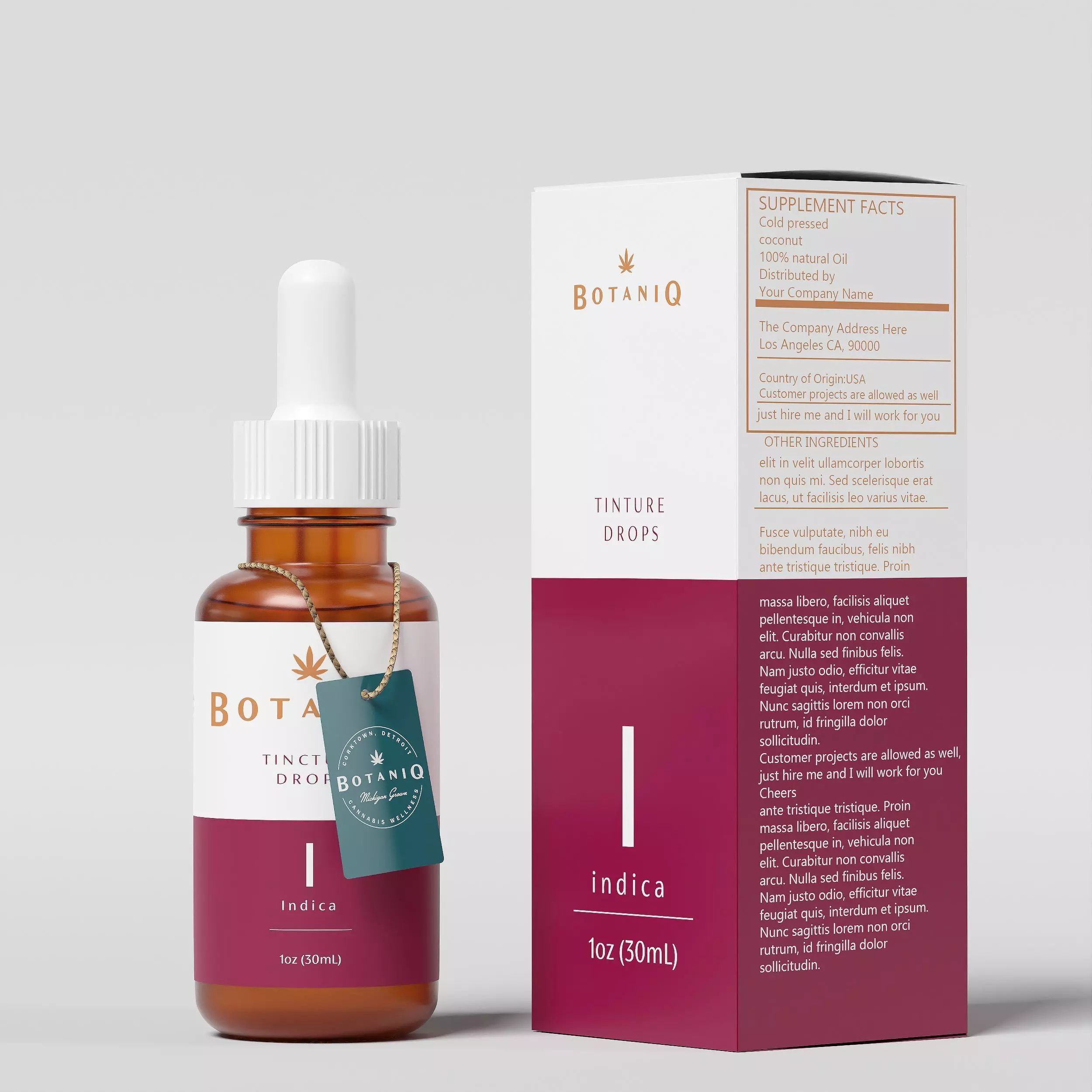 BOTANIQ Tinture Drops Indica Low-poly 3D model_0