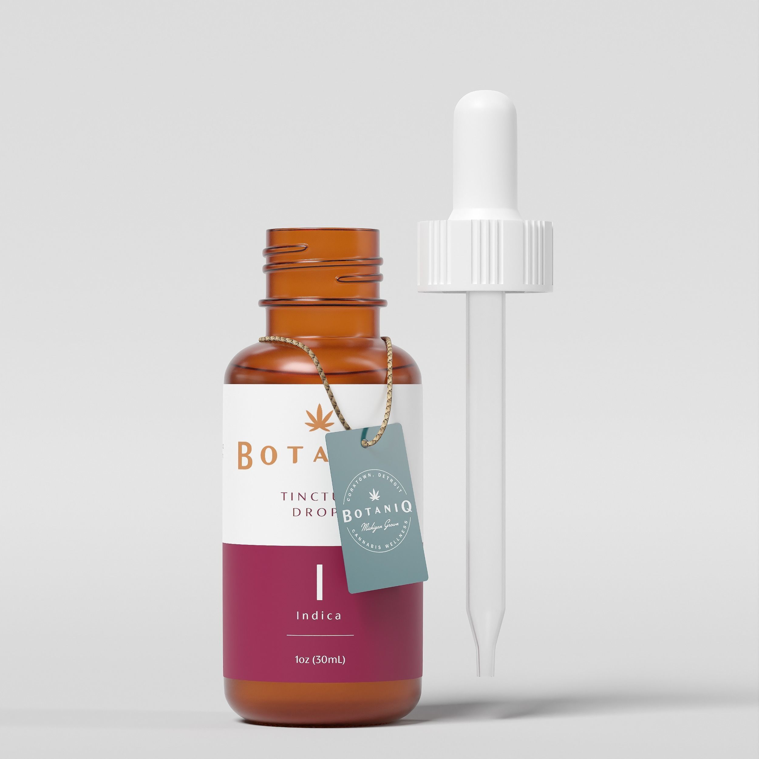 BOTANIQ Tinture Drops Indica Low-poly 3D model_4
