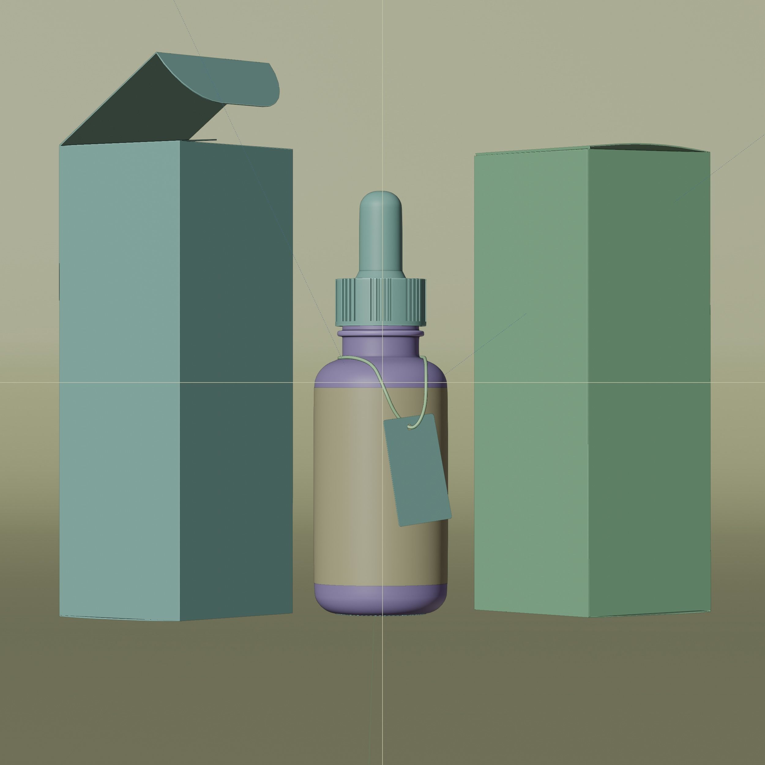 BOTANIQ Tinture Drops Hybrid Low-poly 3D model_6