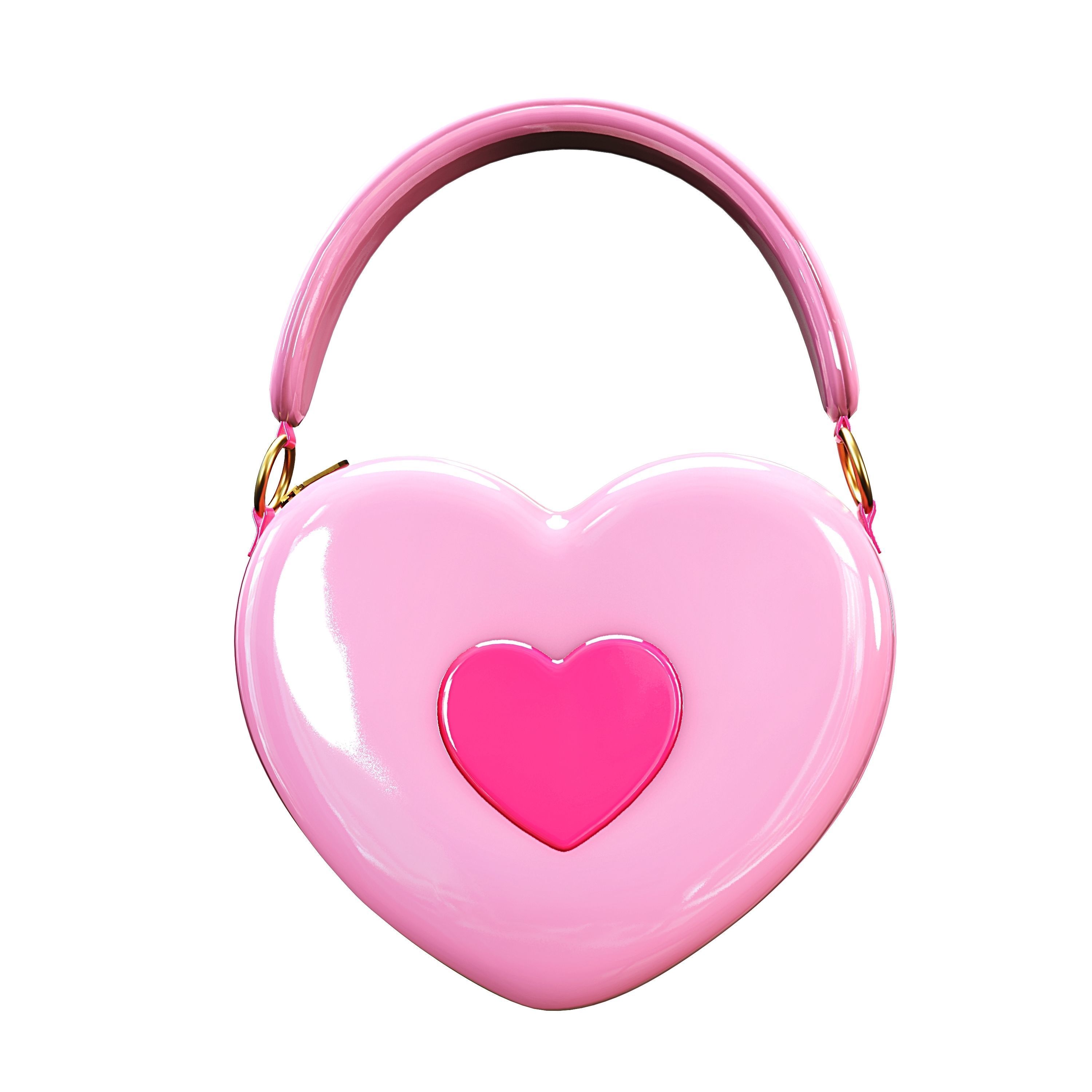 Heart Bag - Kawaii VRC COMMERCIAL USE- VR CHAT - WOLVES STUDIO Free low-poly 3D model_2