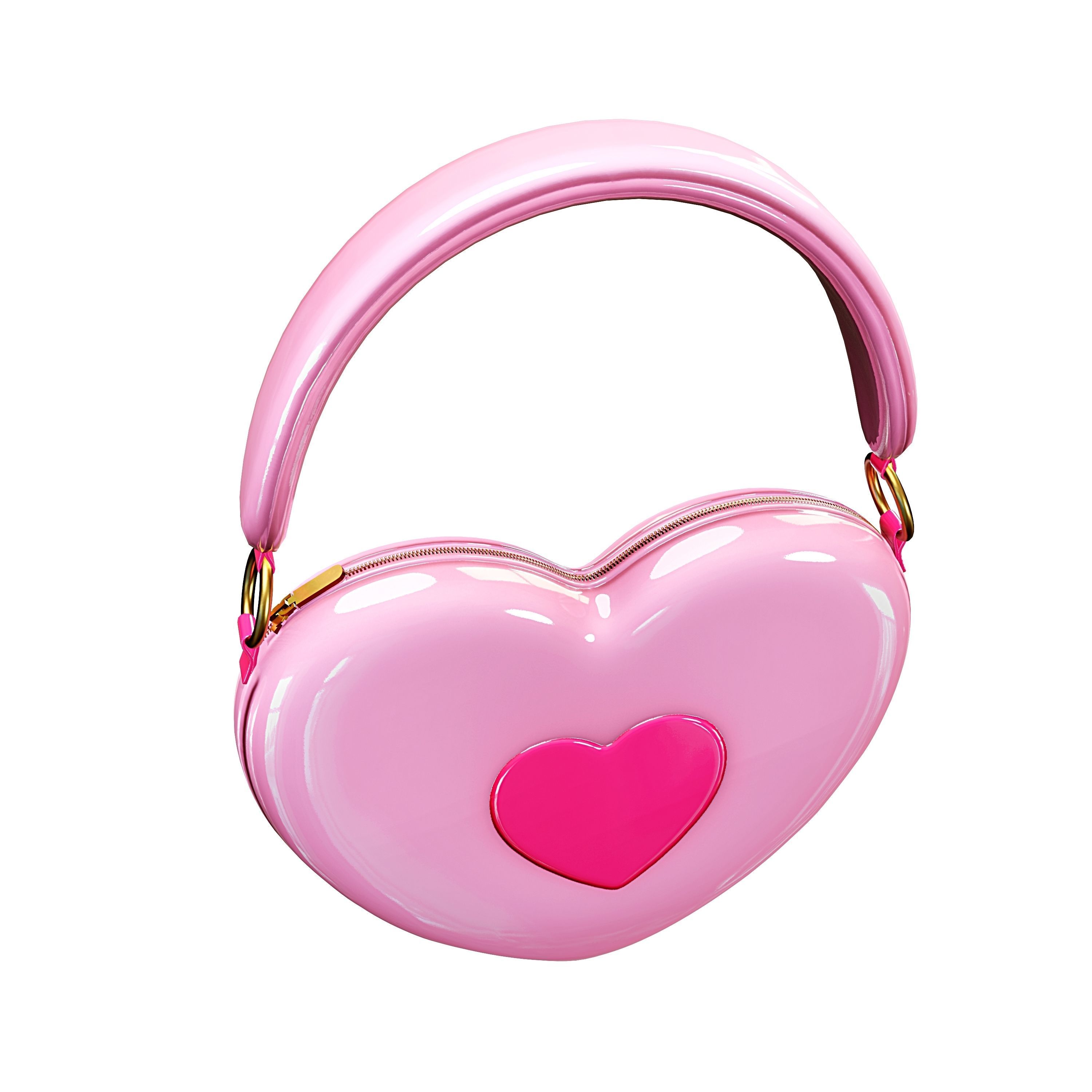 Heart Bag - Kawaii VRC COMMERCIAL USE- VR CHAT - WOLVES STUDIO Free low-poly 3D model_6