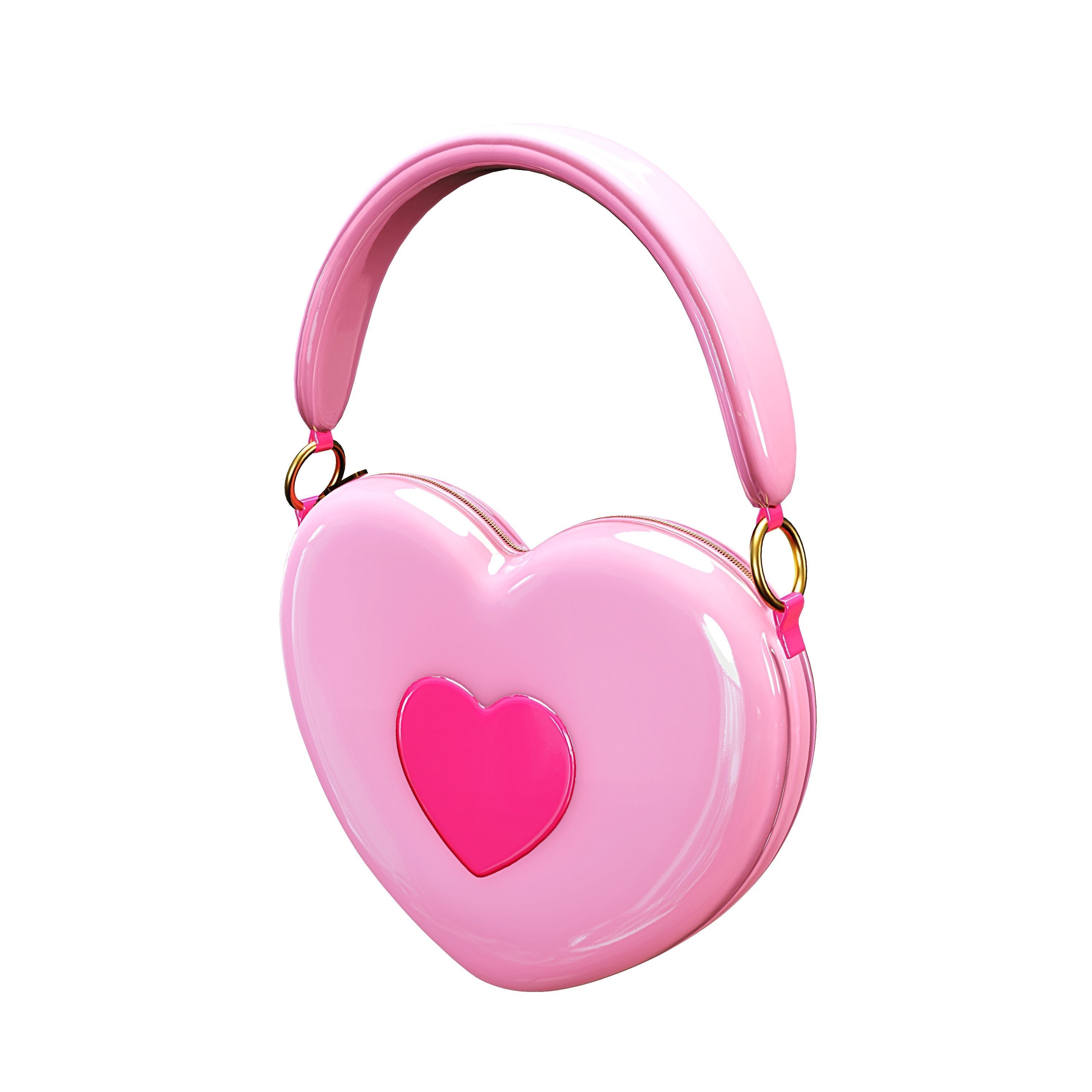 Heart Bag - Kawaii VRC COMMERCIAL USE- VR CHAT - WOLVES STUDIO Free low-poly 3D model_4