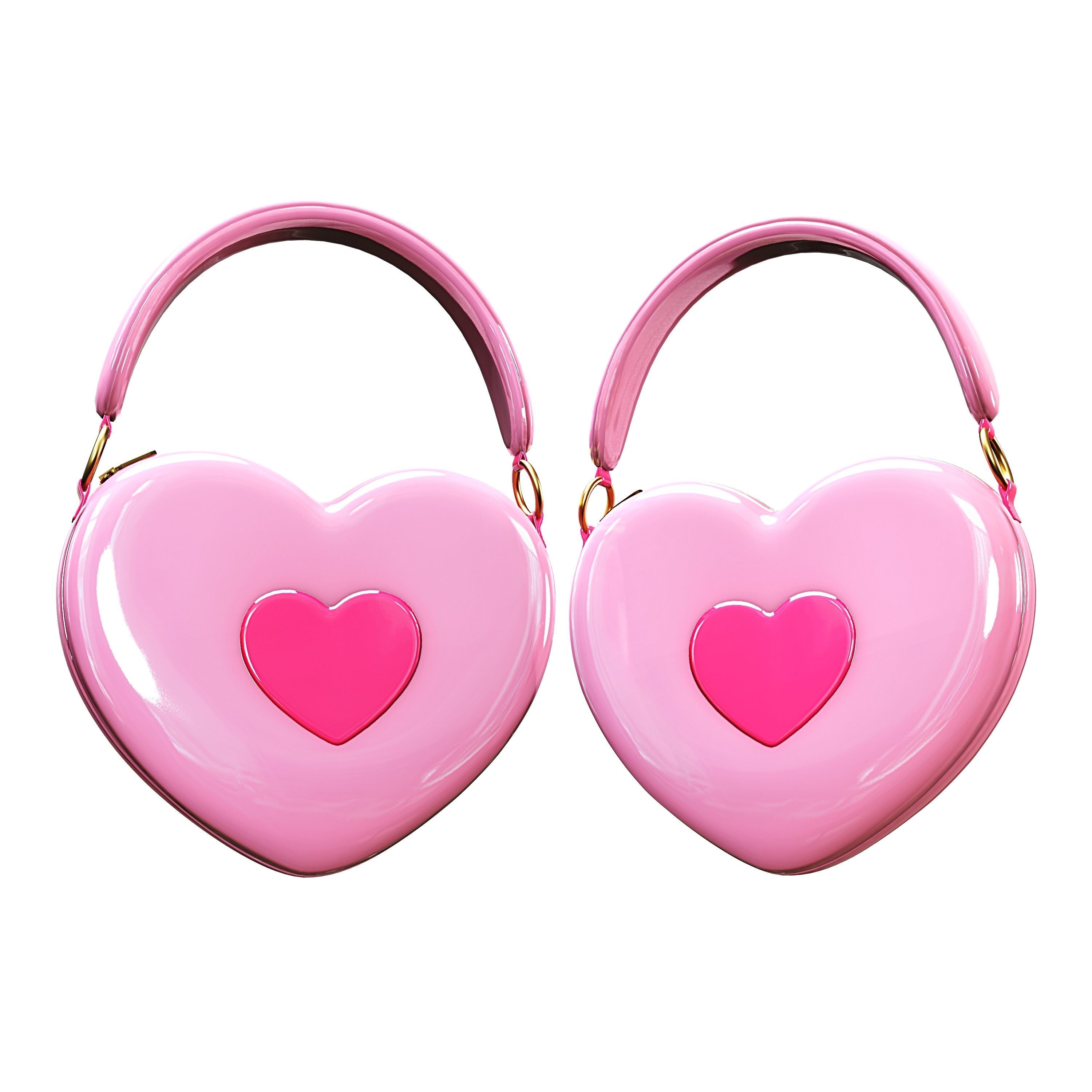 Heart Bag - Kawaii VRC COMMERCIAL USE- VR CHAT - WOLVES STUDIO Free low-poly 3D model_9