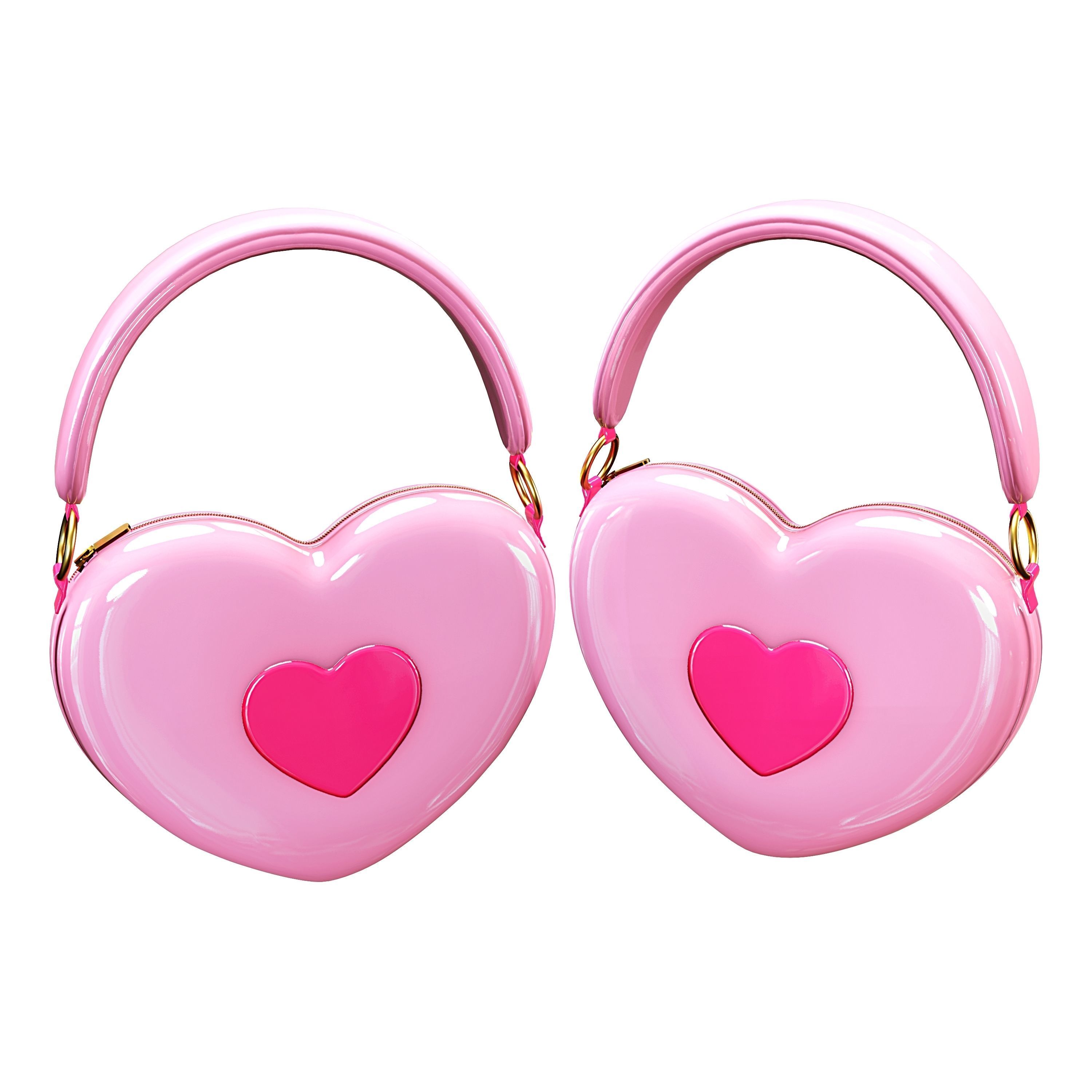 Heart Bag - Kawaii VRC COMMERCIAL USE- VR CHAT - WOLVES STUDIO Free low-poly 3D model_10
