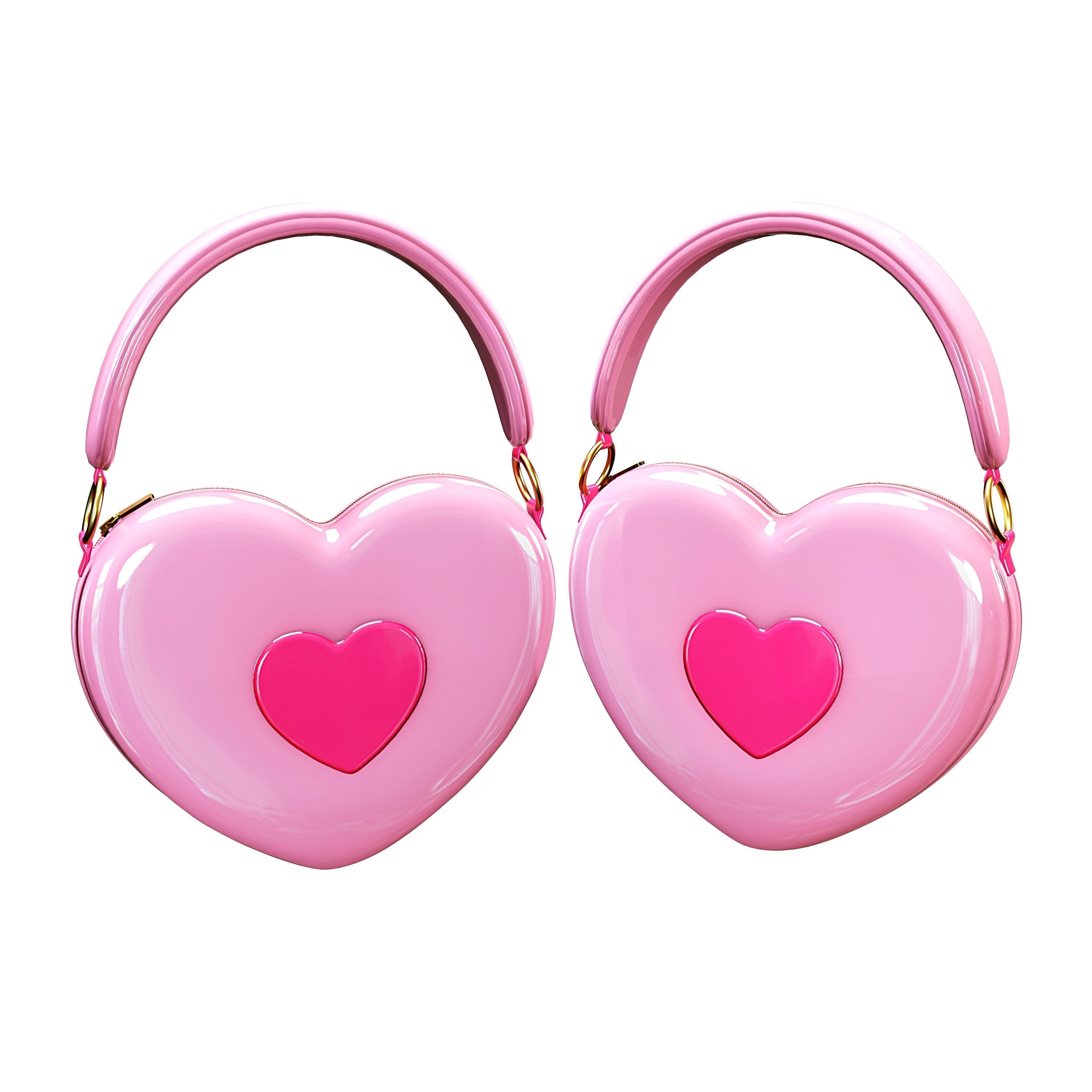Heart Bag - Kawaii VRC COMMERCIAL USE- VR CHAT - WOLVES STUDIO Free low-poly 3D model_8