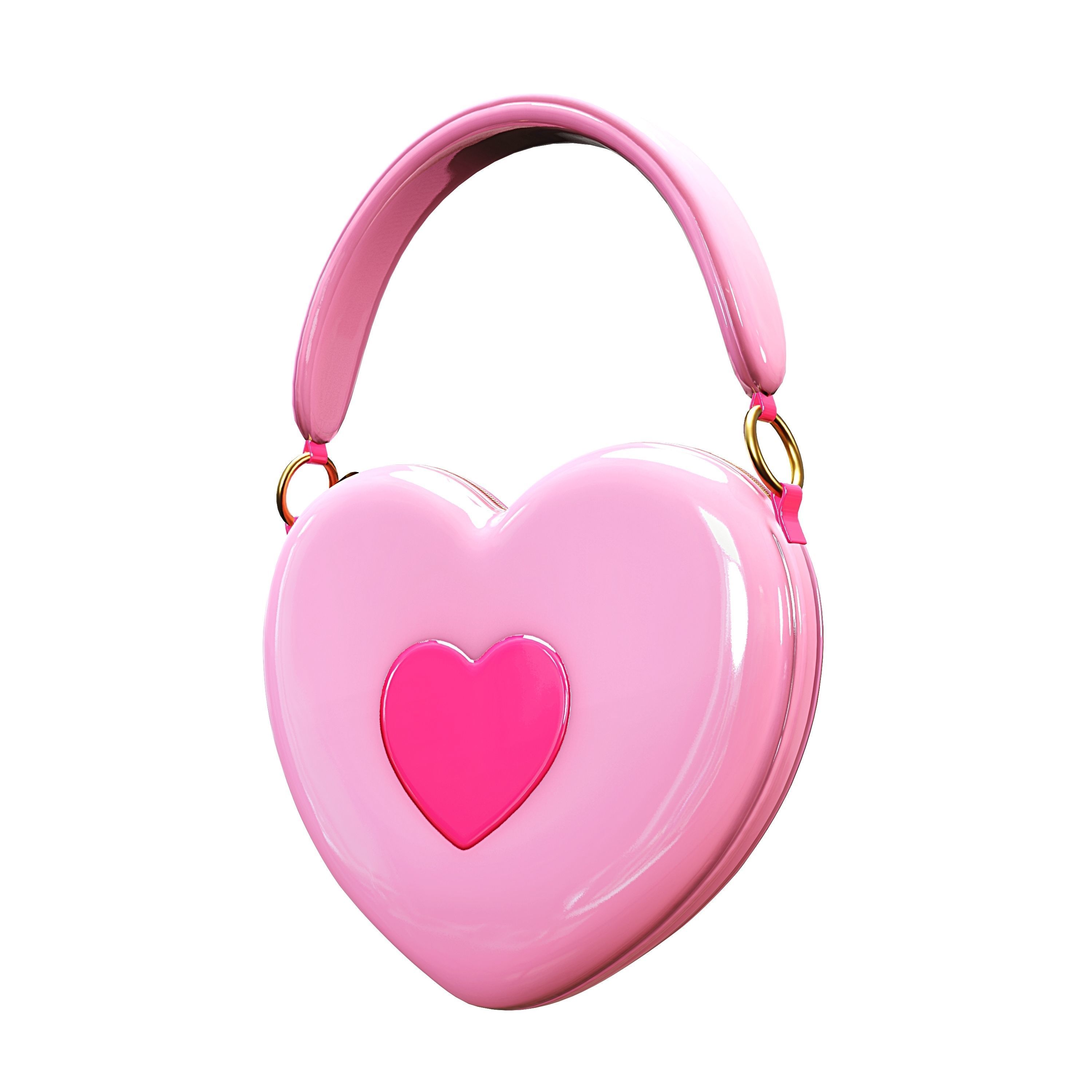 Heart Bag - Kawaii VRC COMMERCIAL USE- VR CHAT - WOLVES STUDIO Free low-poly 3D model_3