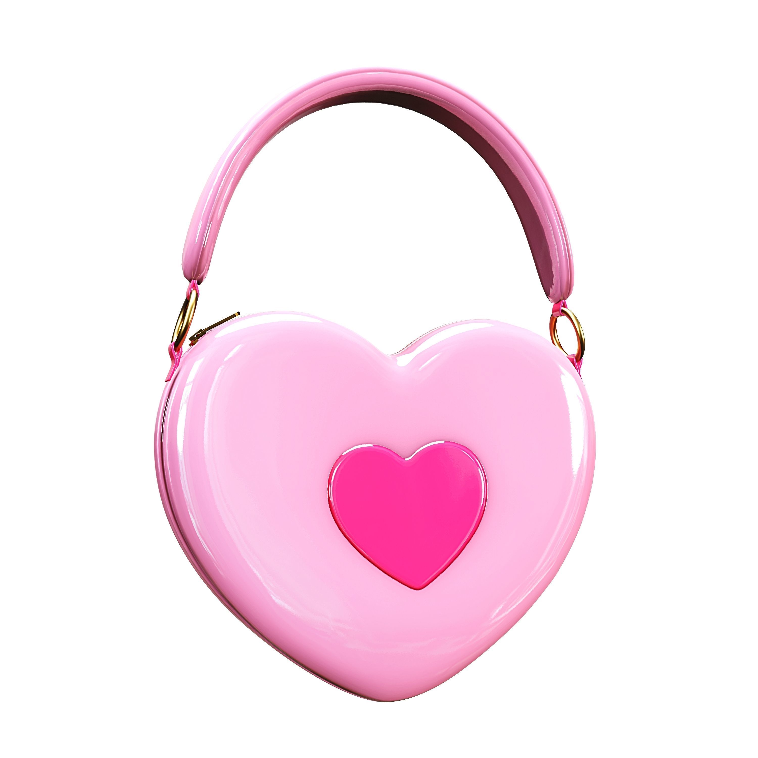 Heart Bag - Kawaii VRC COMMERCIAL USE- VR CHAT - WOLVES STUDIO Free low-poly 3D model_1