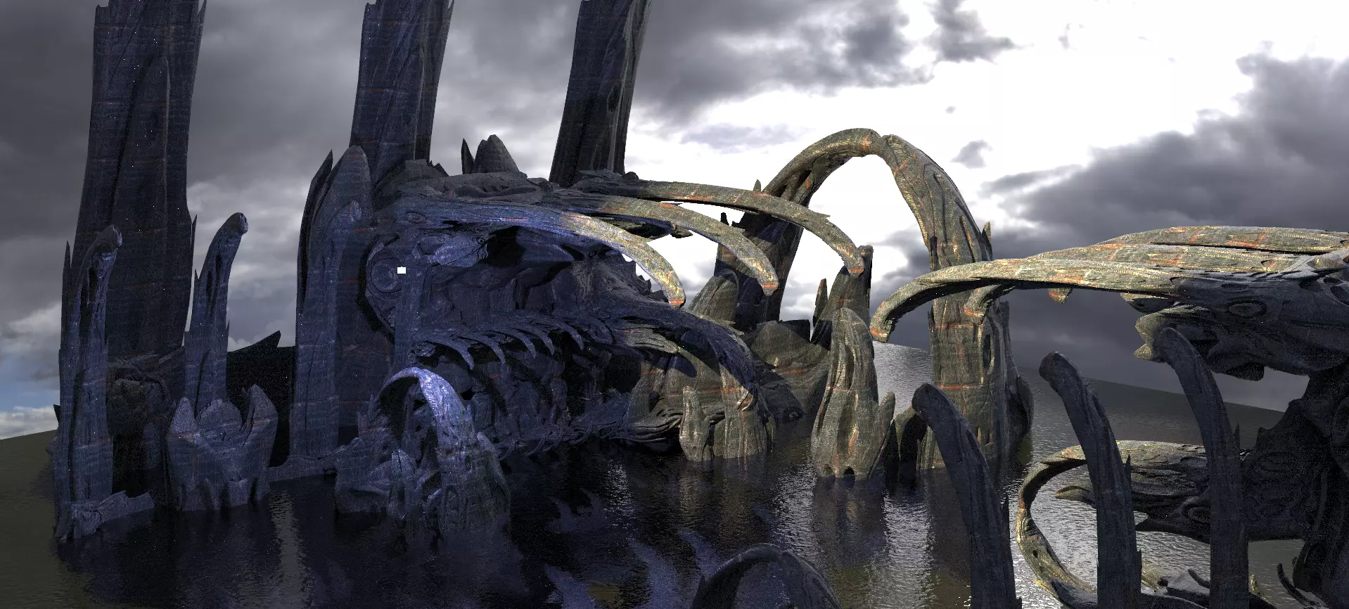 Wraith Hive Monarch Claw Dome Kit bash 2  3D model_0