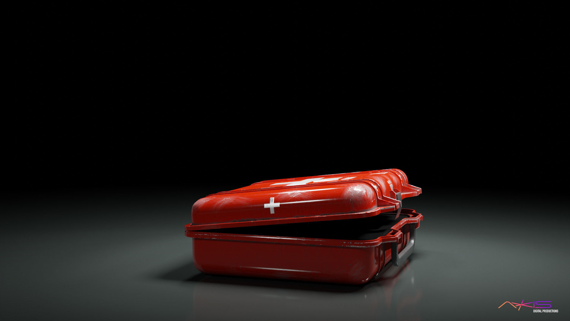 Med Kit Medical First Aid Case Rigged Low-poly 3D model_4