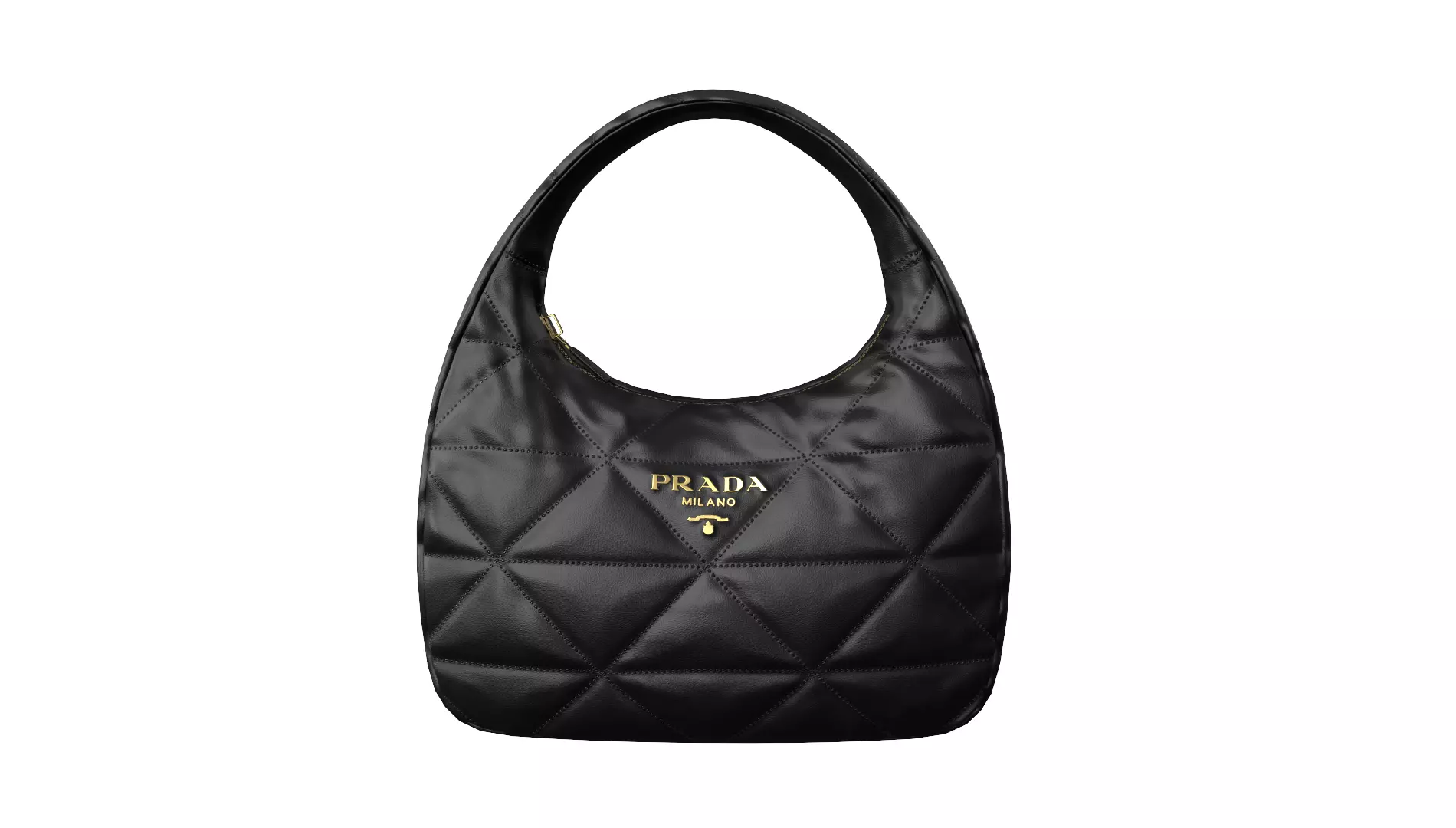 bag-PRADA quilted bag Low-poly 3D model_0