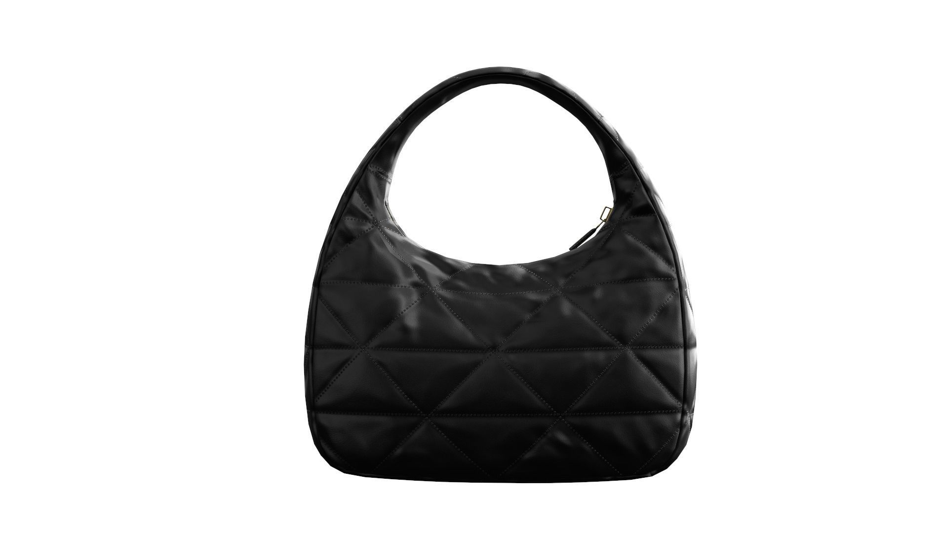 bag-PRADA quilted bag Low-poly 3D model_8