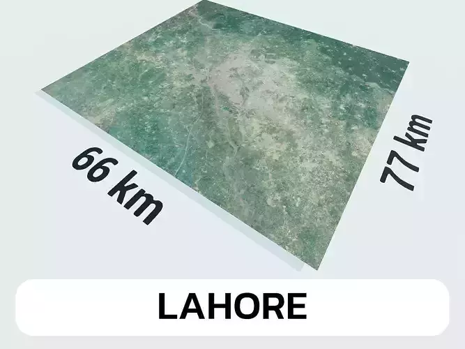 Lahore Pakistan City Landscape 3D Model 3D model