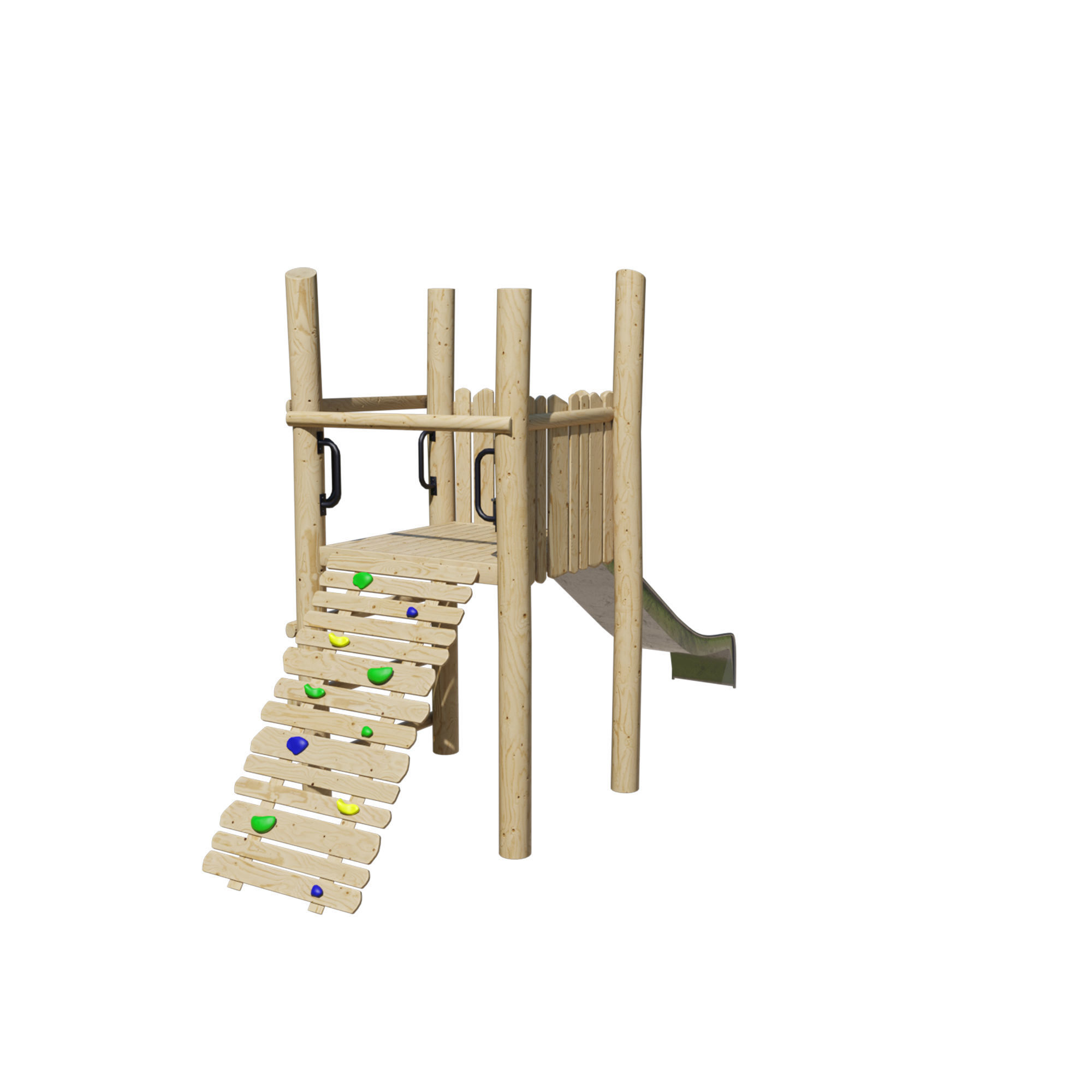 Play platform with slide and ramp 3D model_10