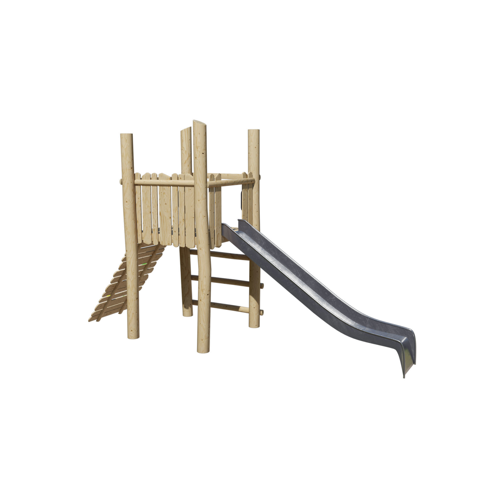 Play platform with slide and ramp 3D model_8