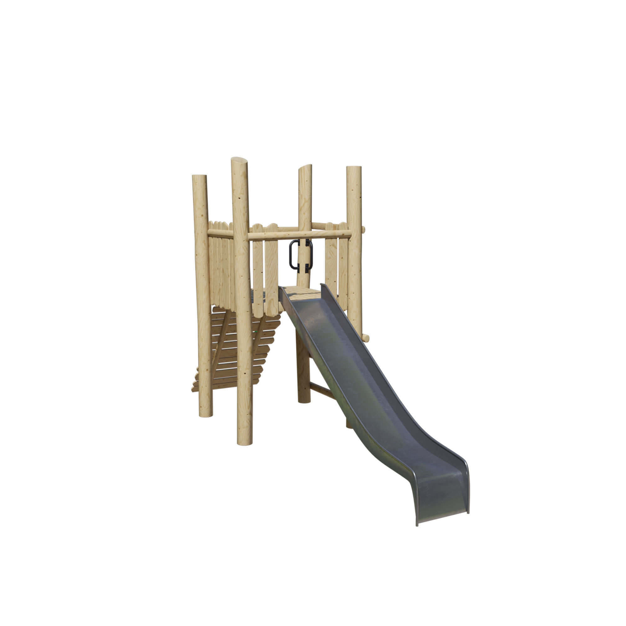 Play platform with slide and ramp 3D model_7