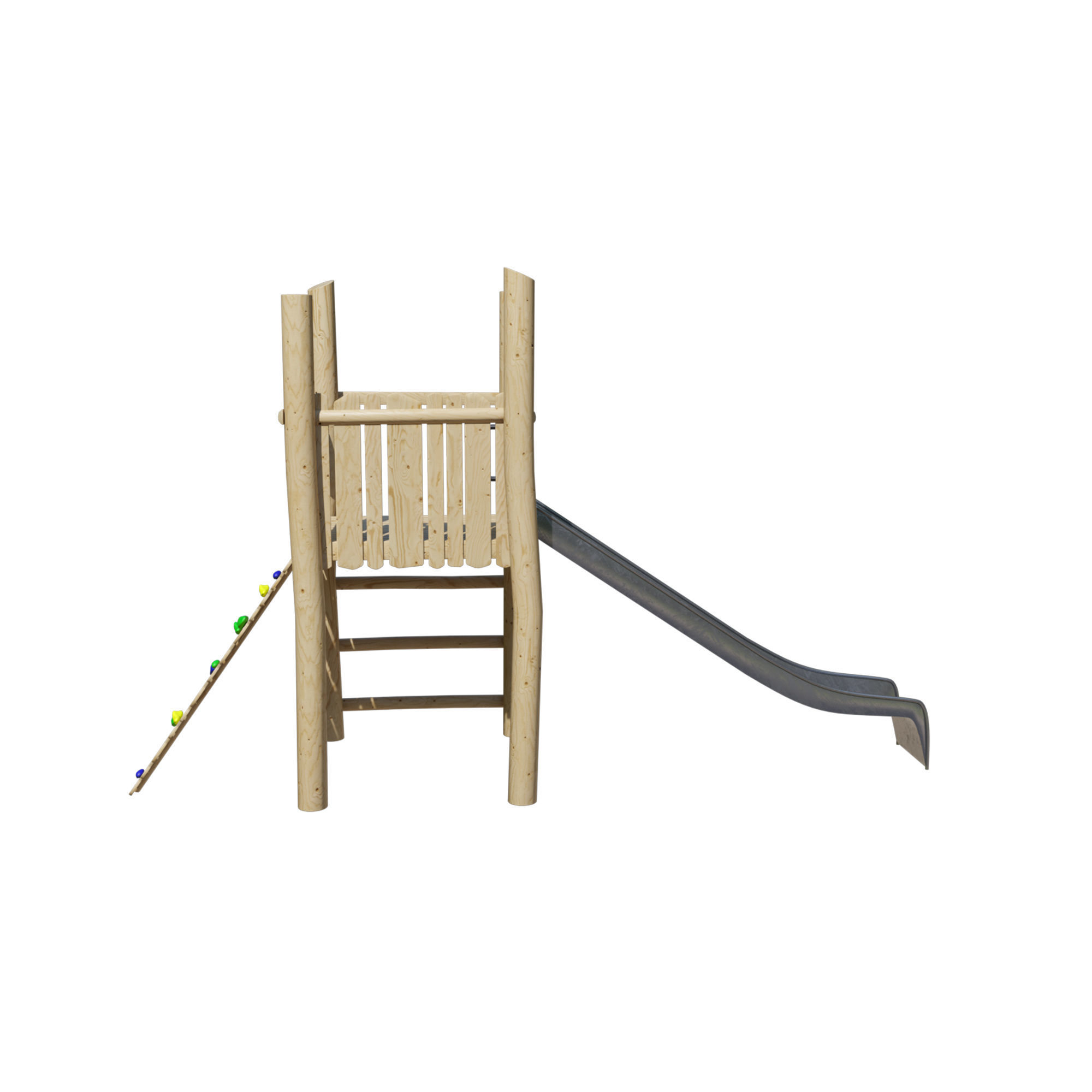 Play platform with slide and ramp 3D model_9