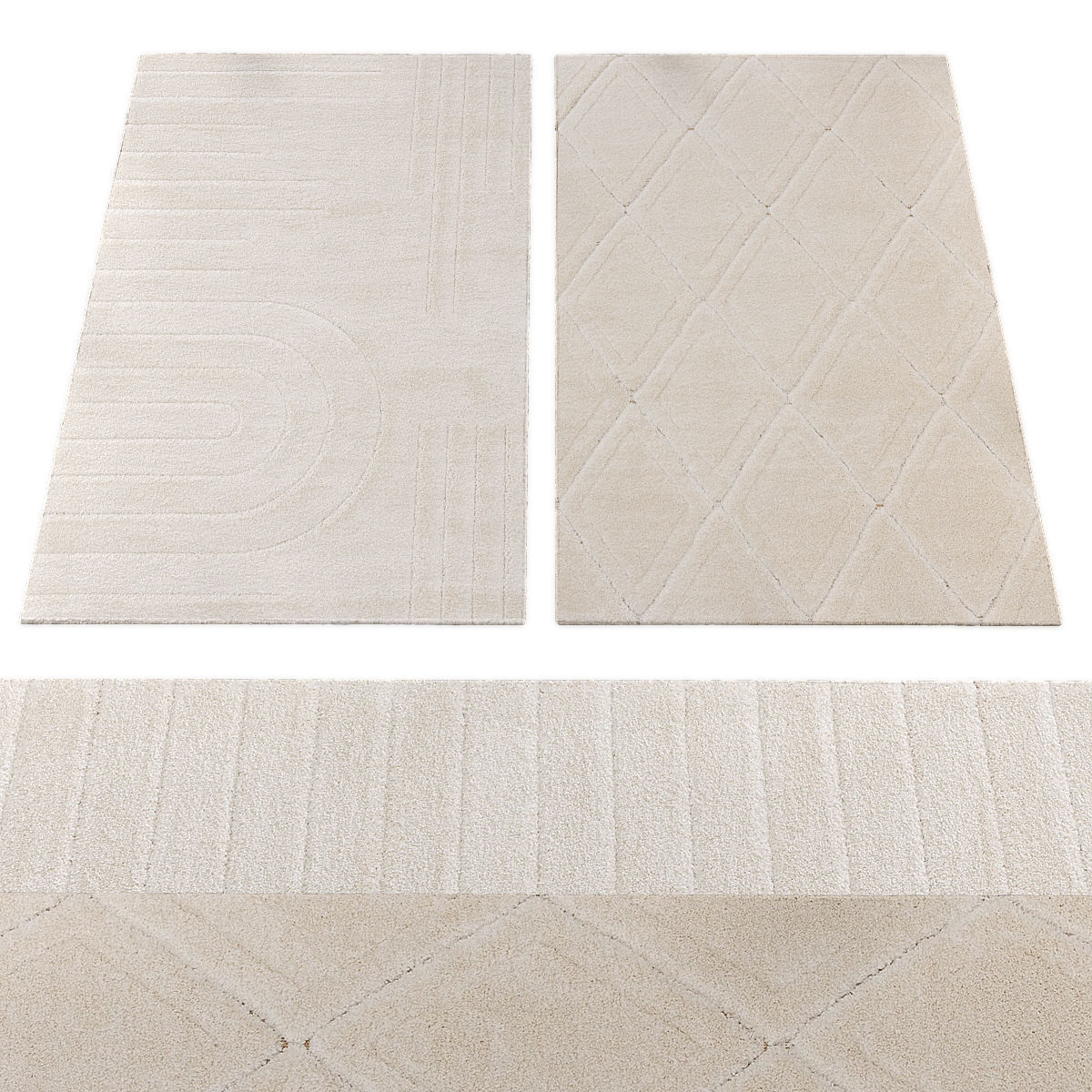 Rugs collection 419 Low-poly 3D model_2