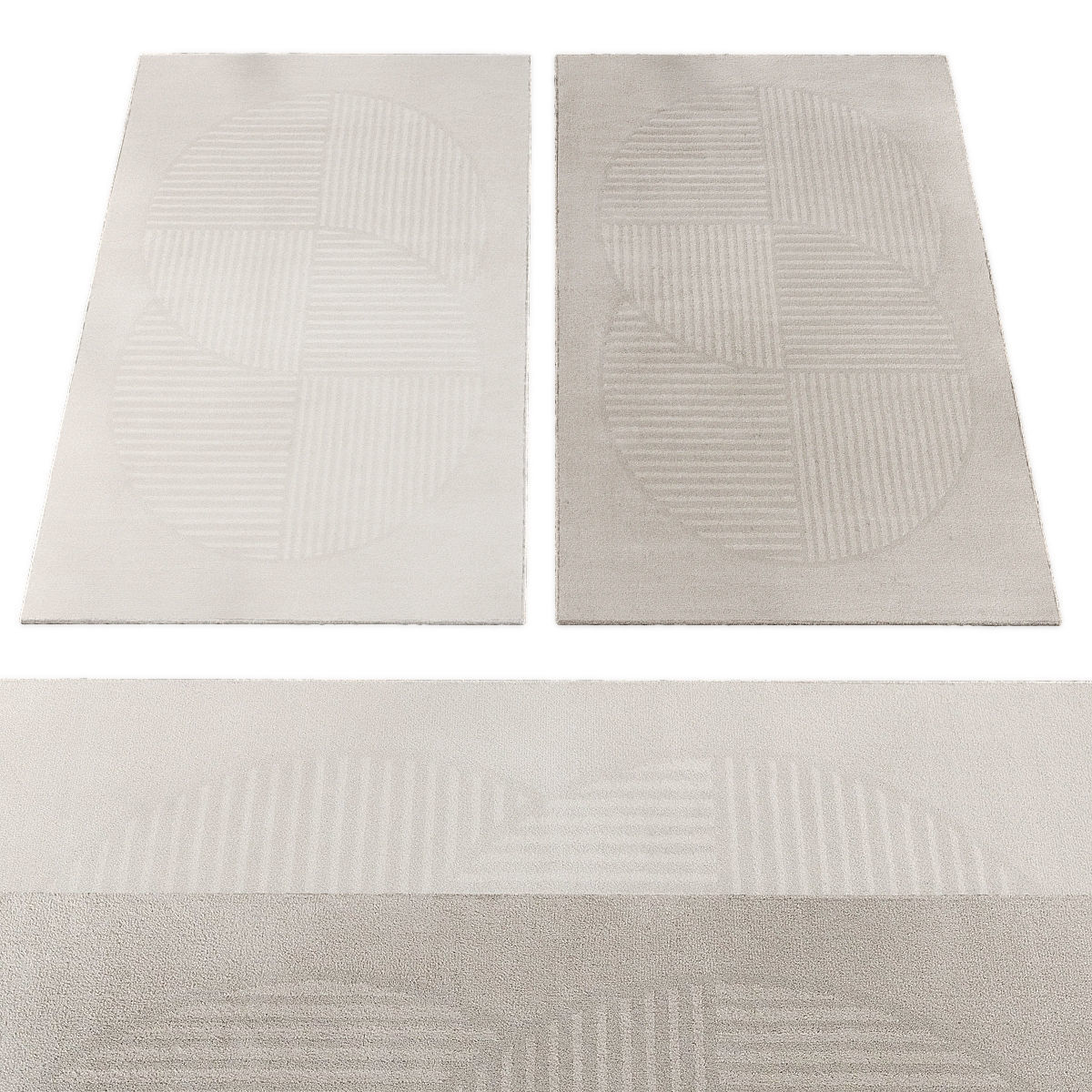 Rugs collection 419 Low-poly 3D model_1