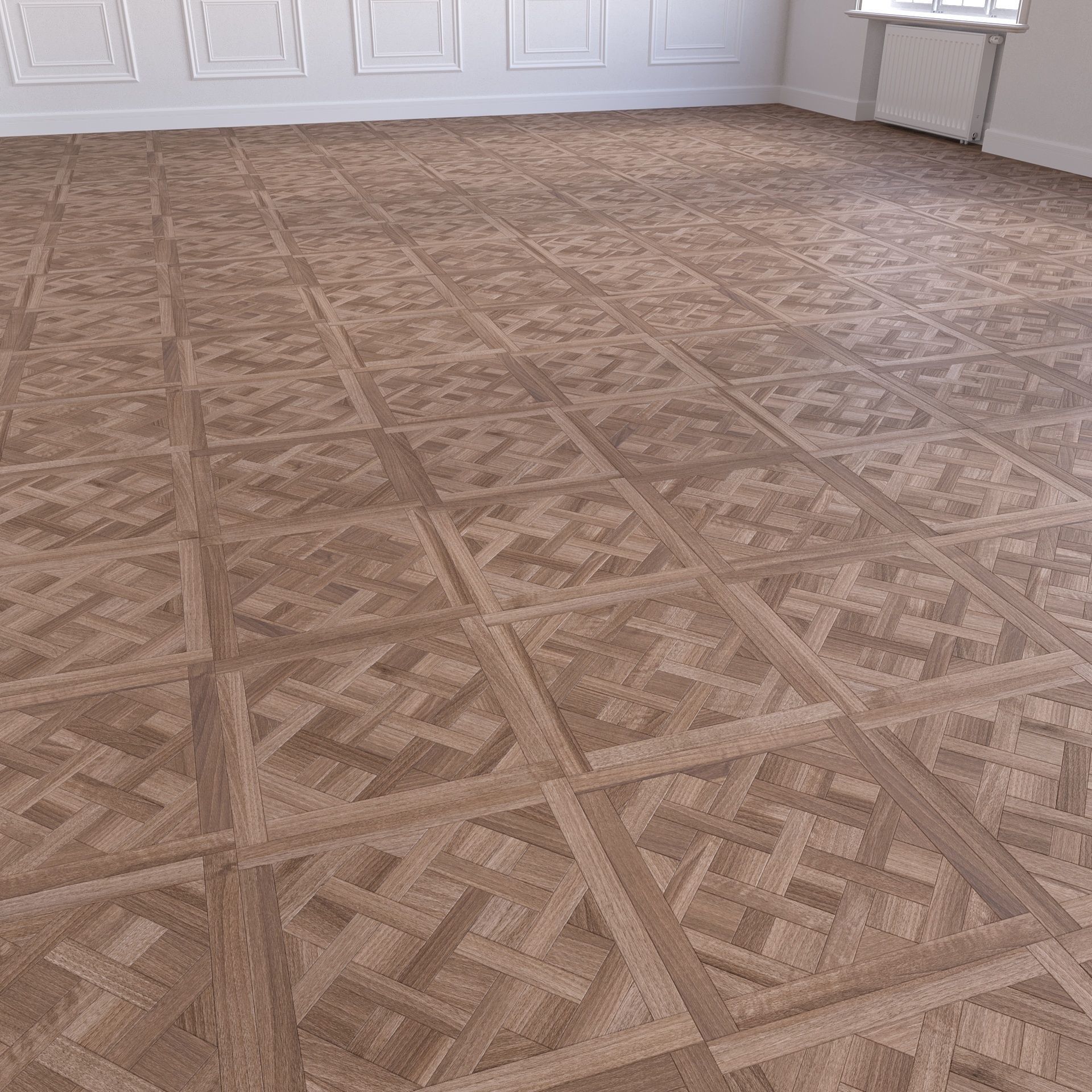 Parquet - Laminate - Wooden floor 4 in 1 3D model_17