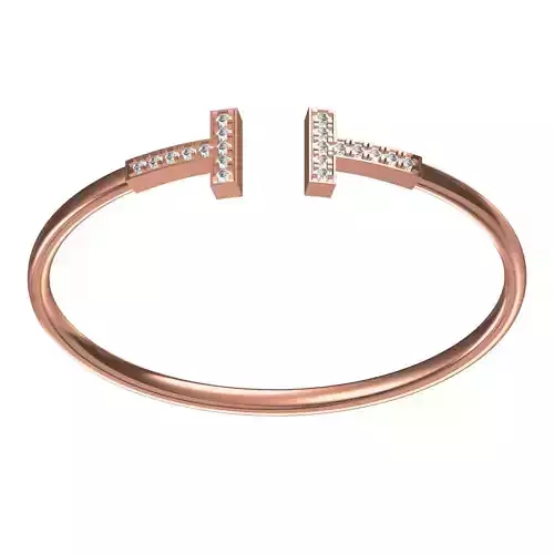 T Cuff Bracelet