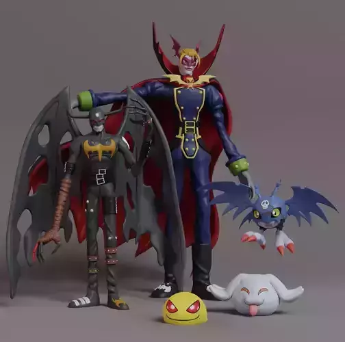 Digimon - Myotismon Evolution Line 3D print model