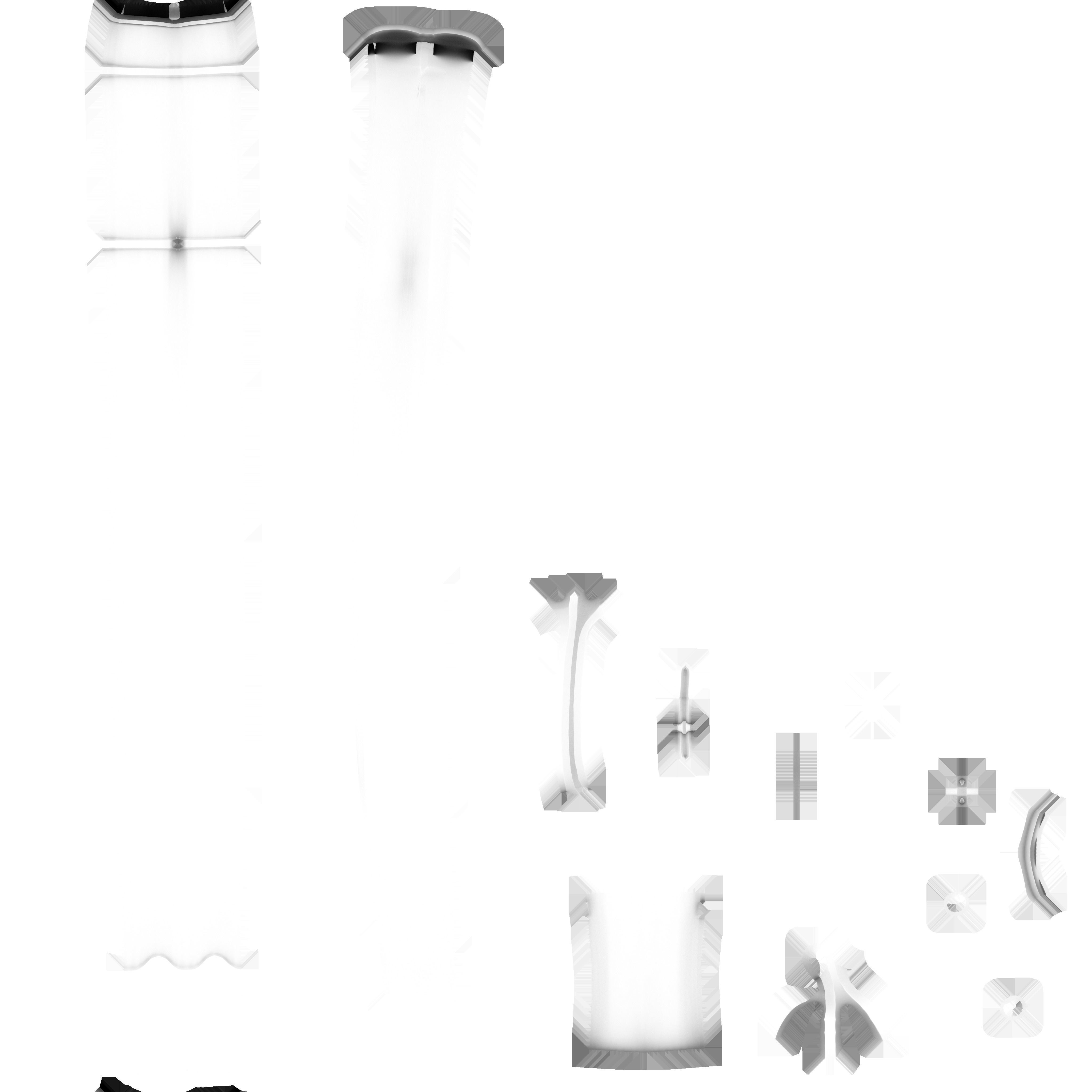 Futuristic Sword Saber With Scabbard Low-poly 3D model_11