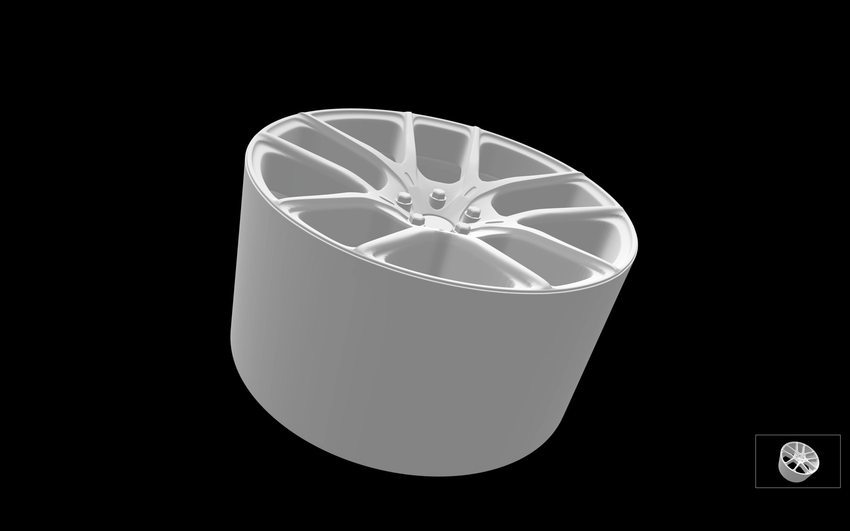 vosteiner V-FF 101 scalable and printable rims 3D print model_1