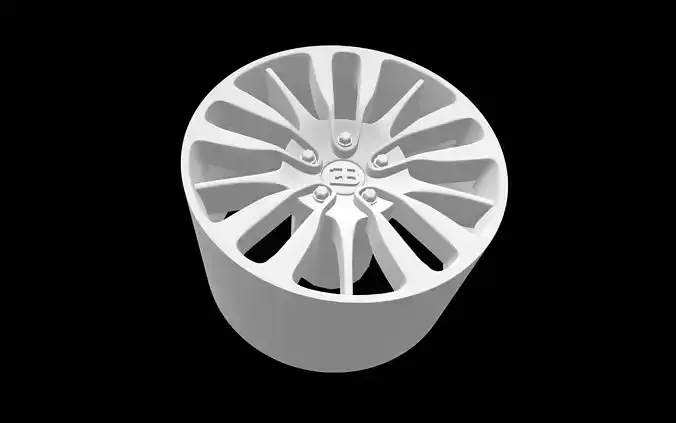 Bugatti Chiron OEM scalable and printable rims
