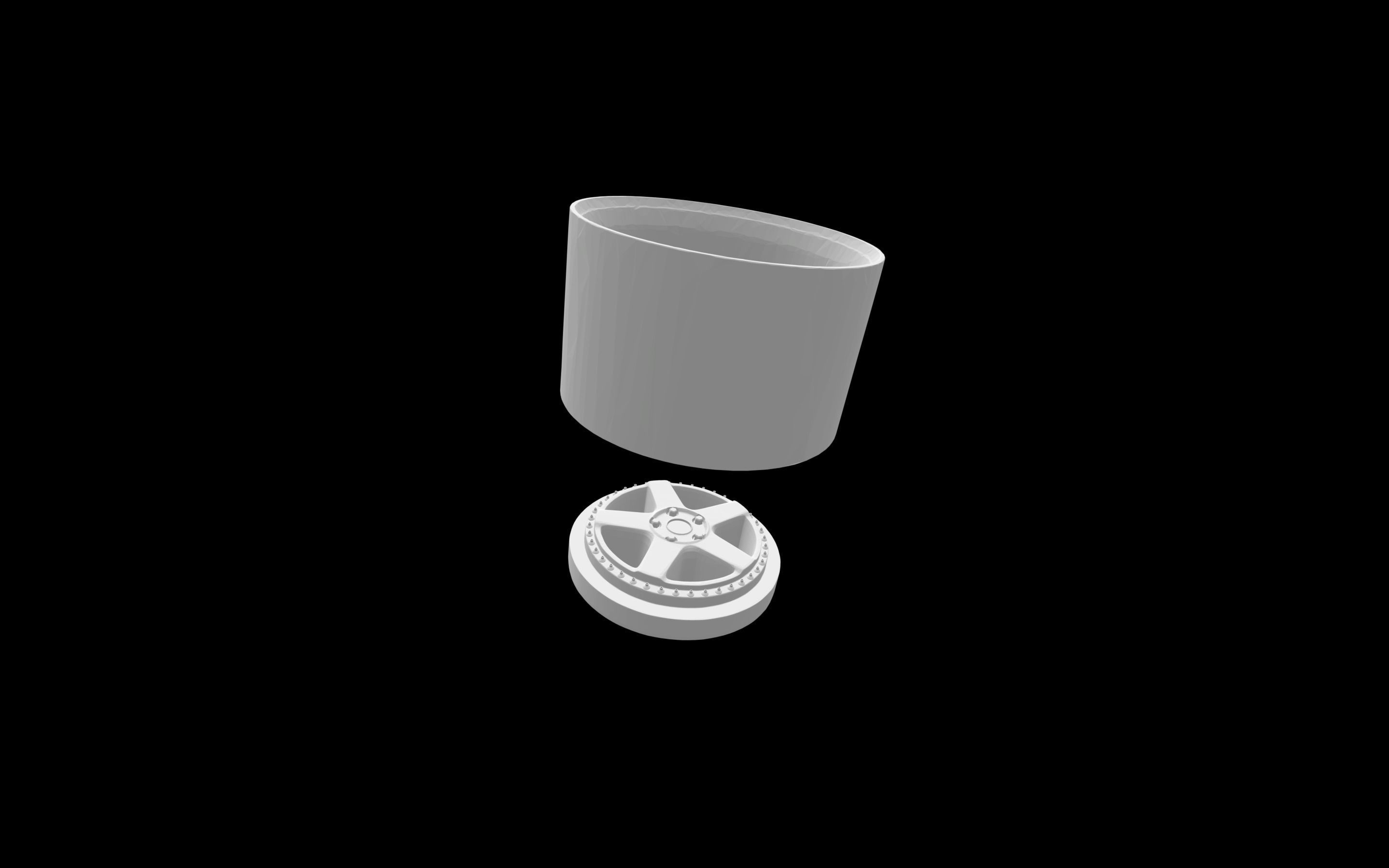 Work Zistance W5s scalable and printable rims 3D print model_8