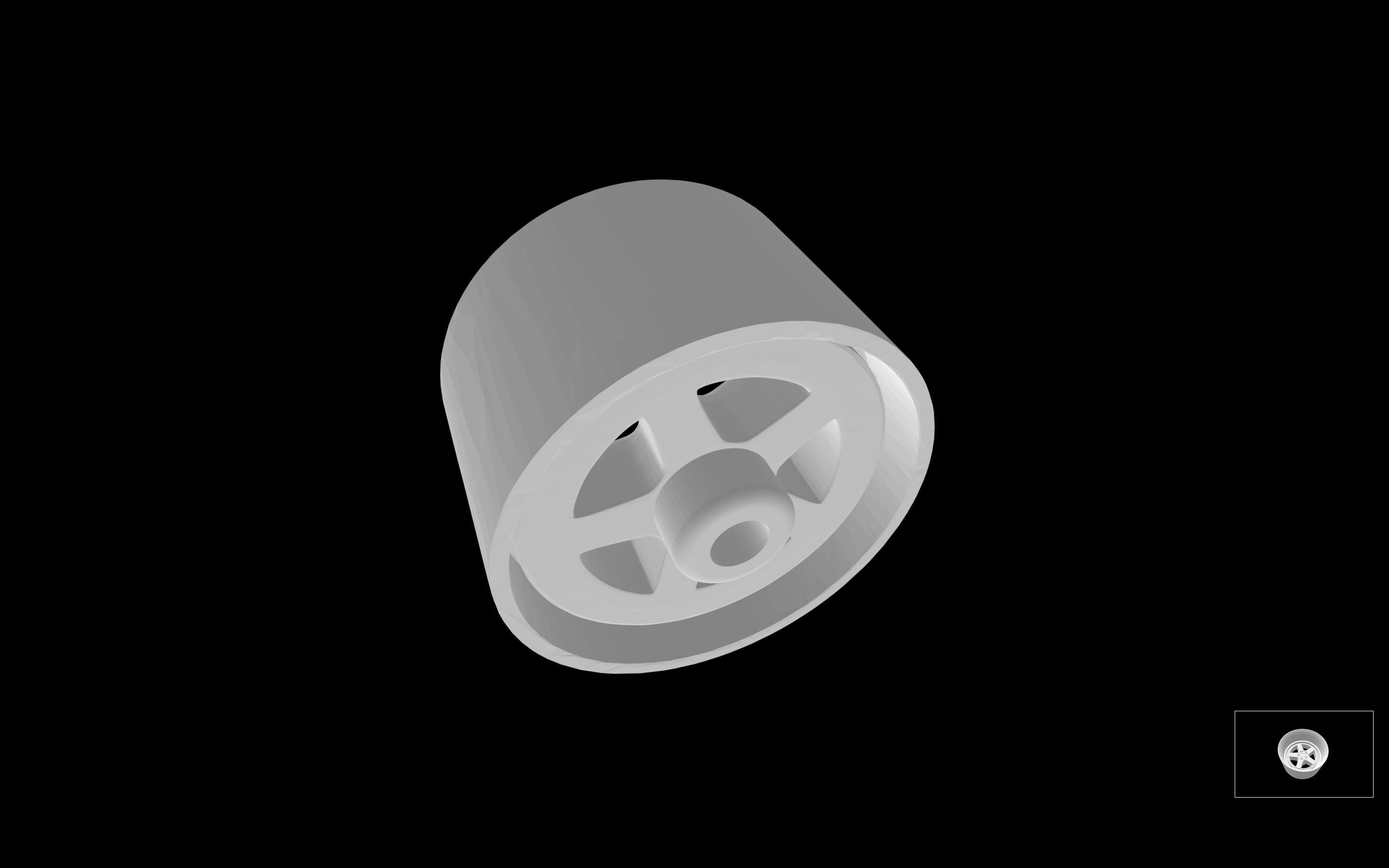 Work Zistance W5s scalable and printable rims 3D print model_6