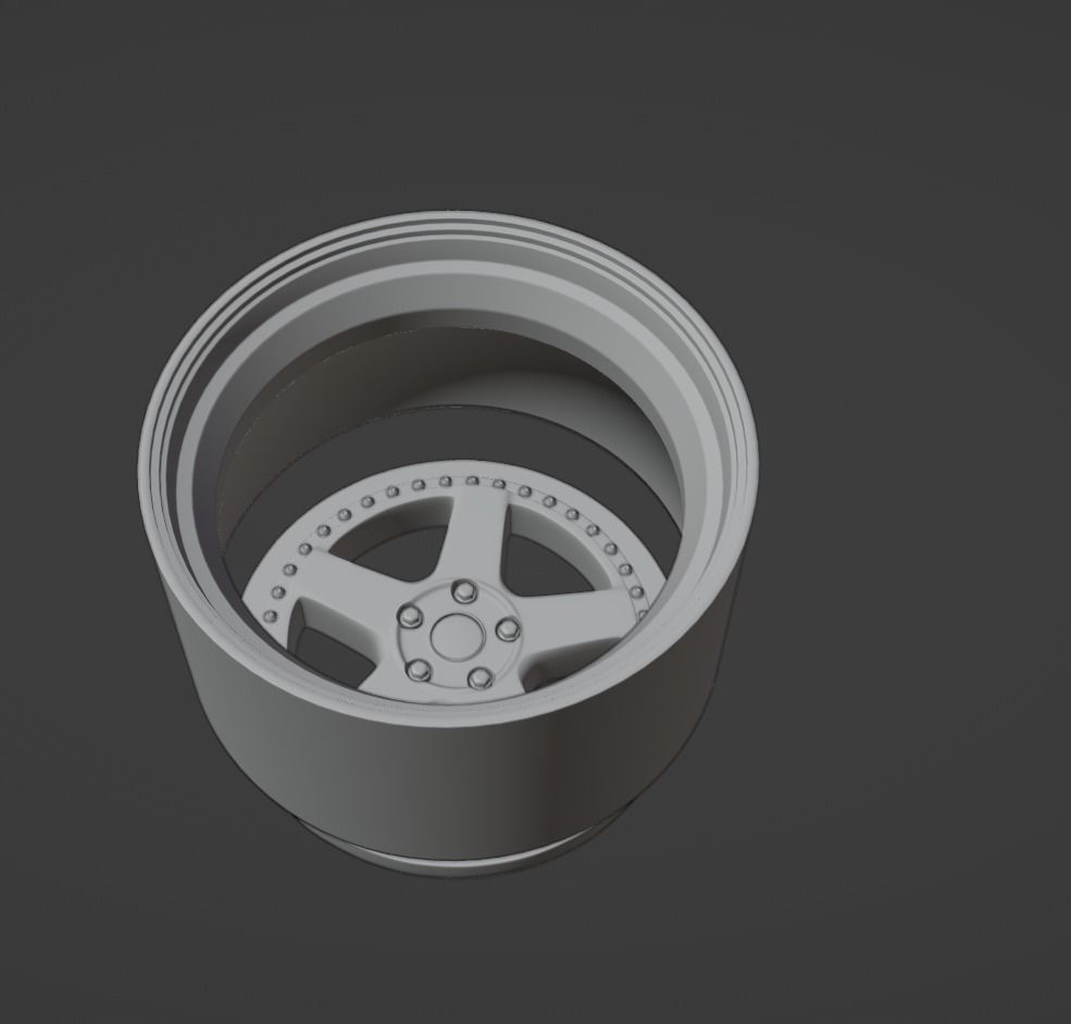 Work Zistance W5s scalable and printable rims 3D print model_2