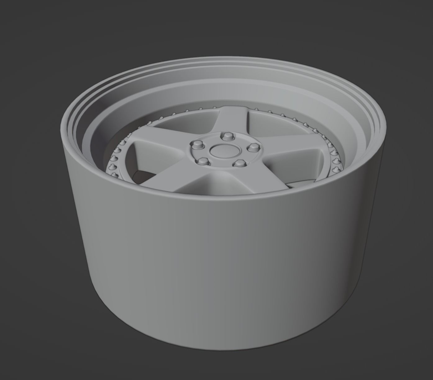 Work Zistance W5s scalable and printable rims 3D print model_1