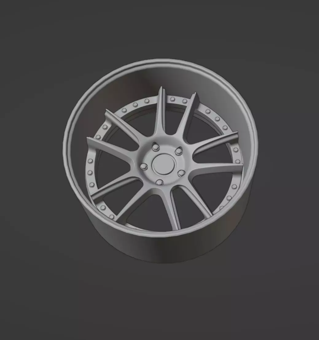 Sevenk Kona scalable and printable rims 3D print model_0