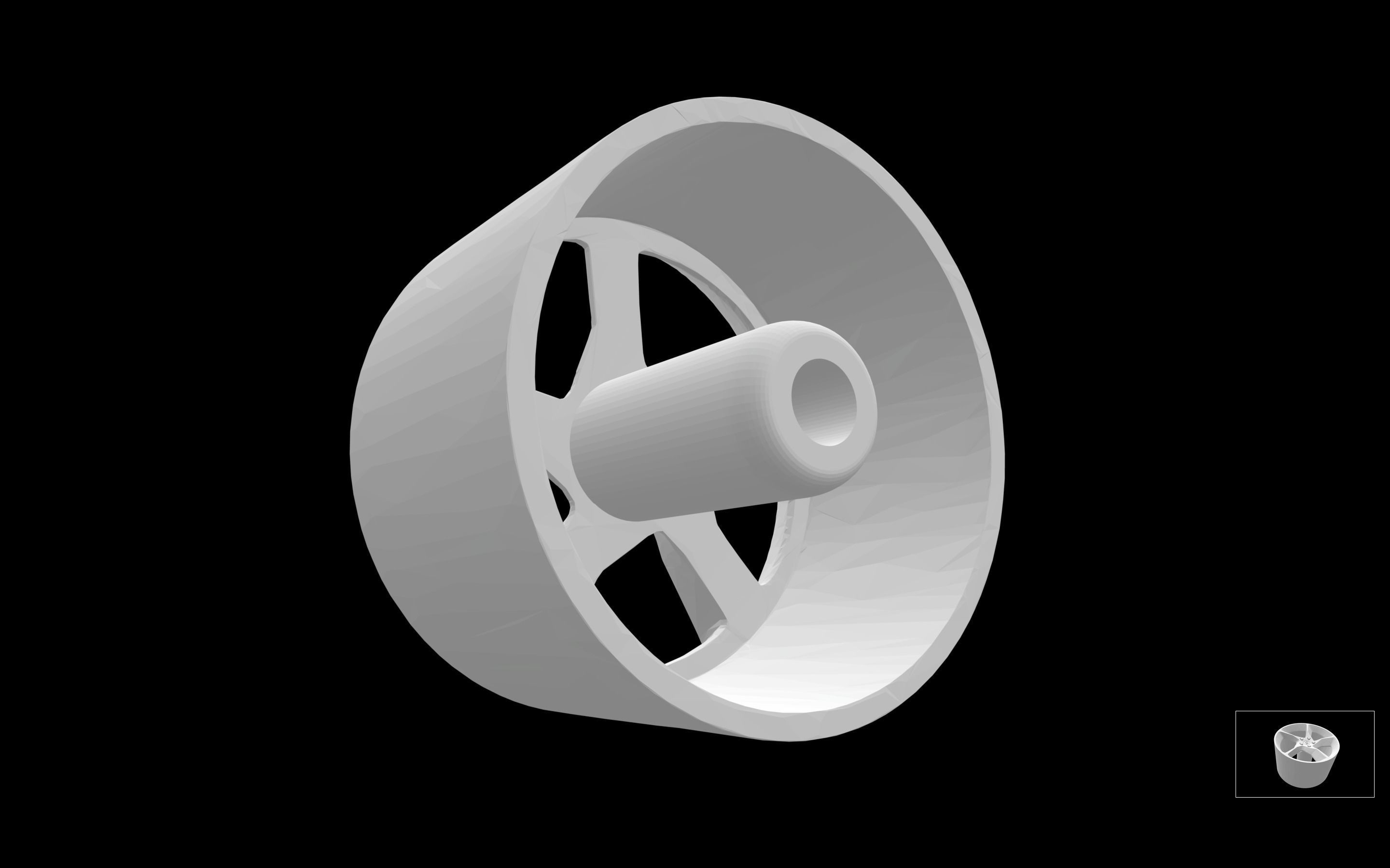 Ferrari Daytona SP3 oem scalable and printable rims 3D print model_4