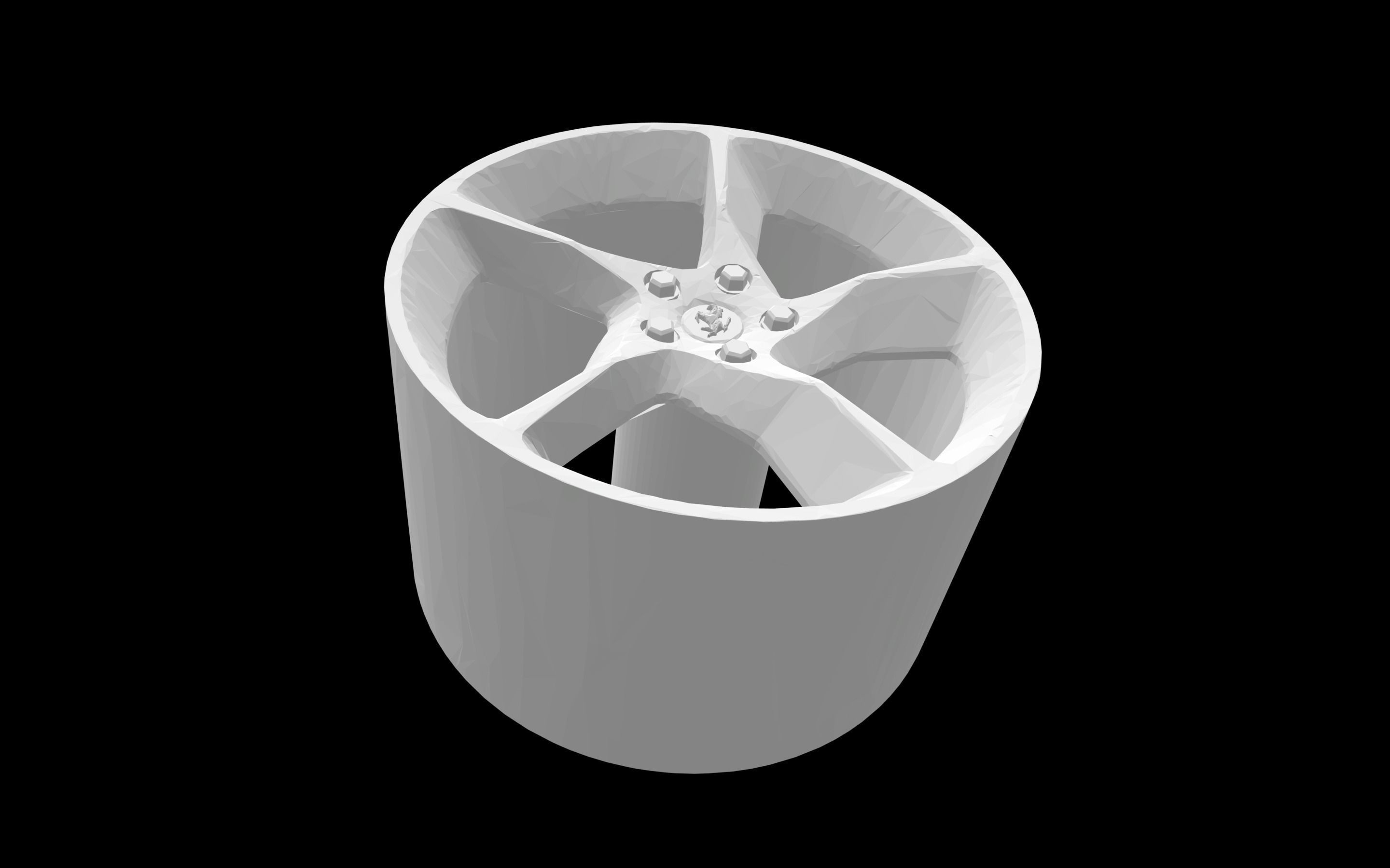 Ferrari Daytona SP3 oem scalable and printable rims 3D print model_3