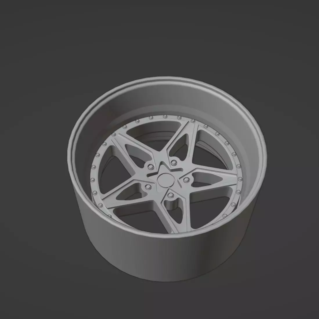 Sevenk Zion R scalable and printable rims 3D print model_0