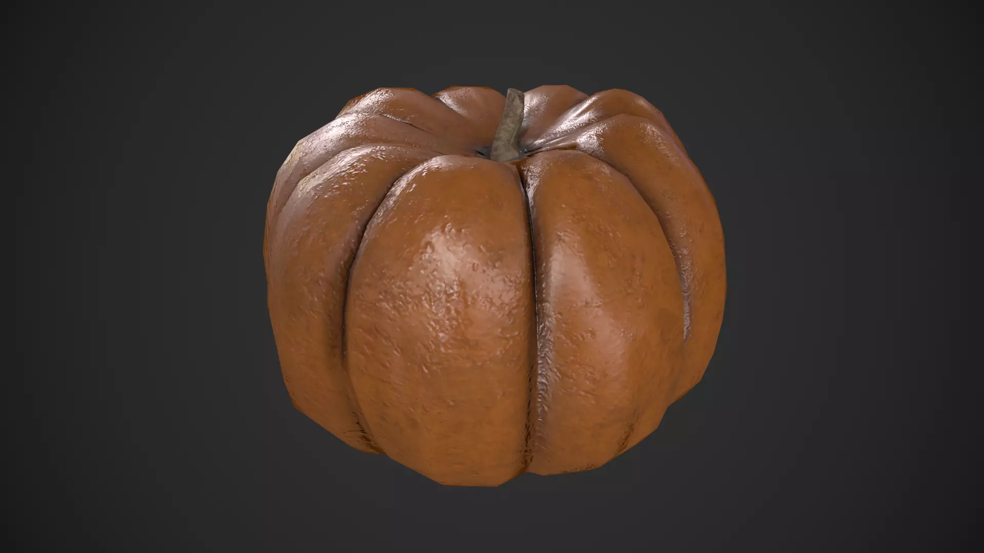 Pumpkin Low-poly 3D model