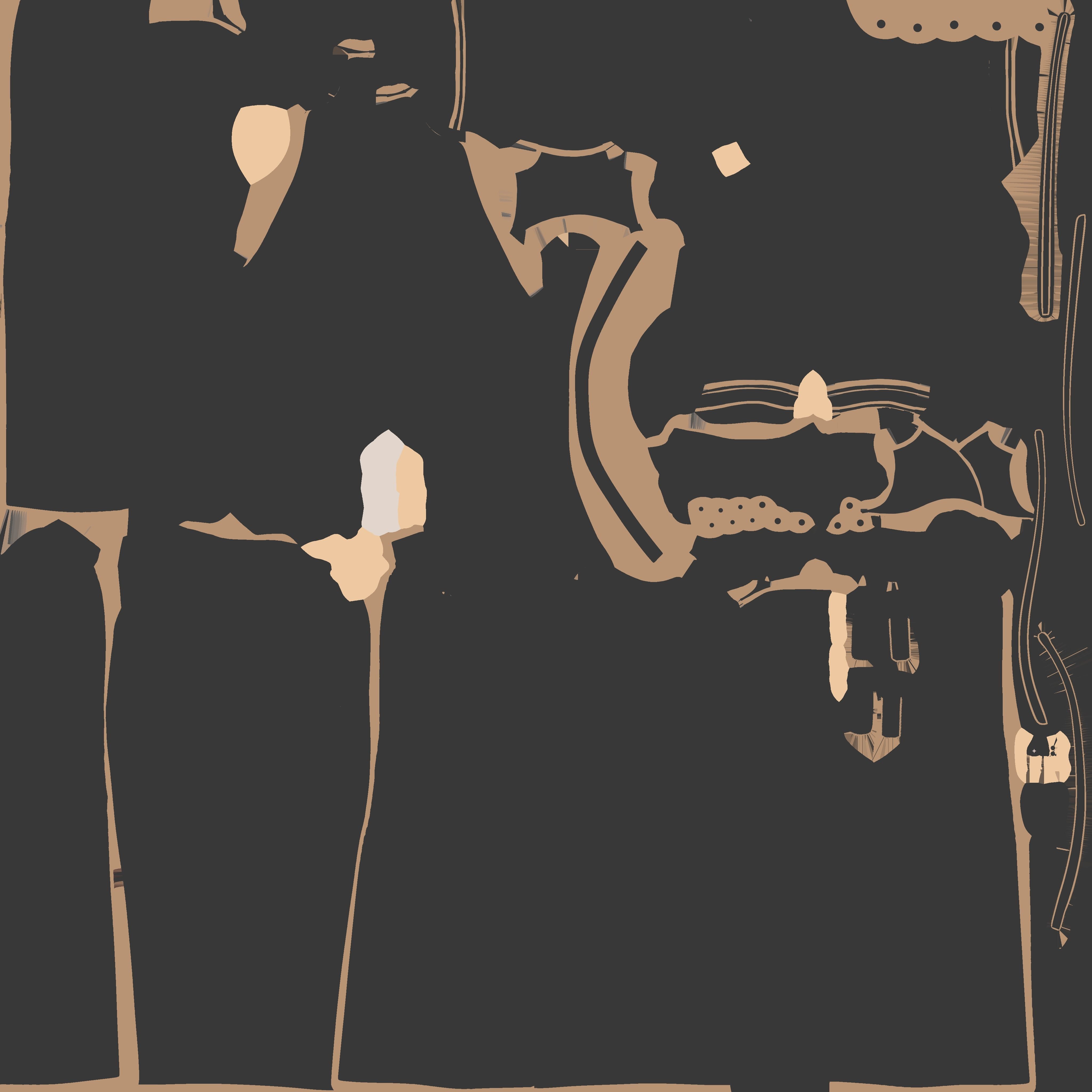 Futuristic Concept Commander Body Suit With Overcoat Low-poly 3D model_10