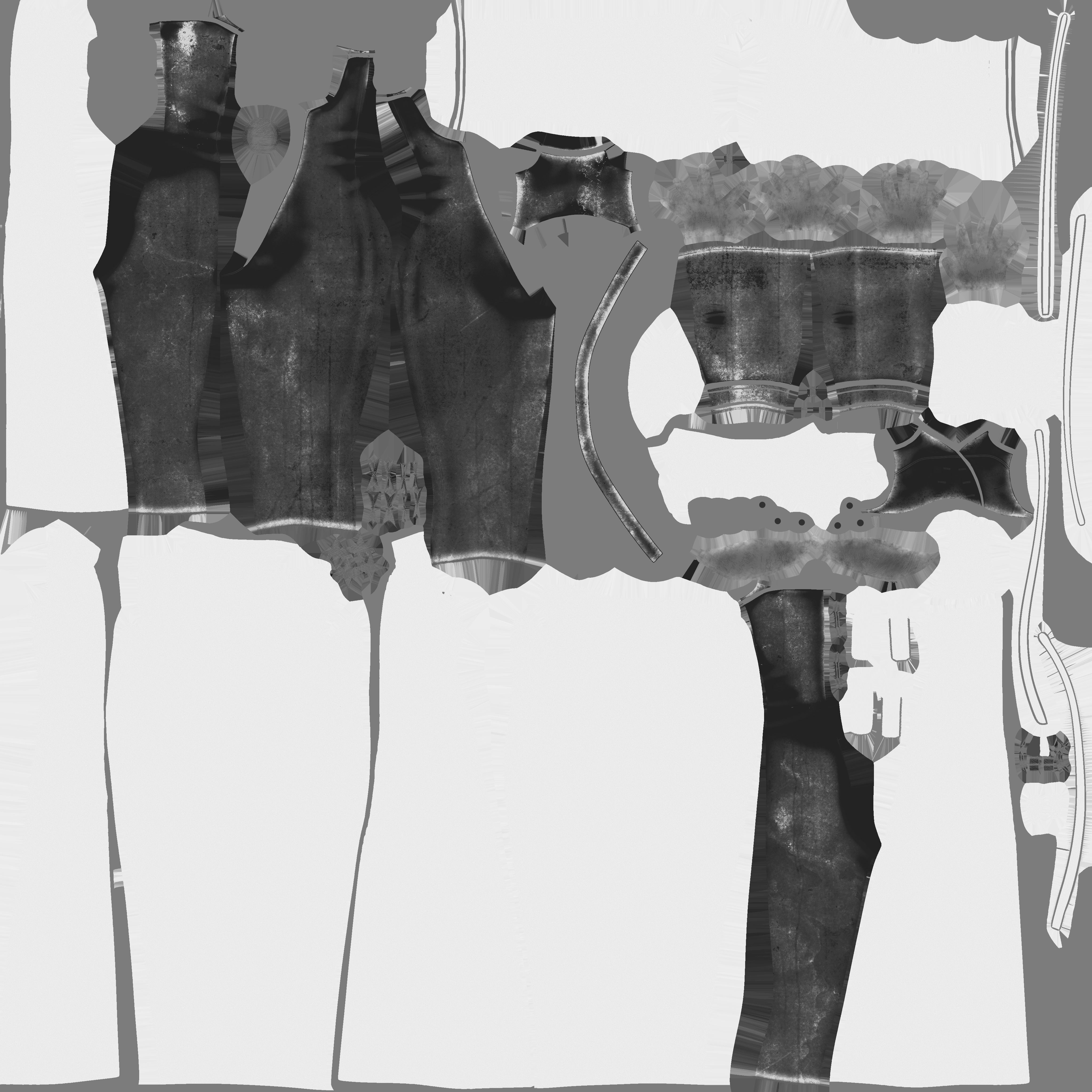 Futuristic Concept Commander Body Suit With Overcoat Low-poly 3D model_11