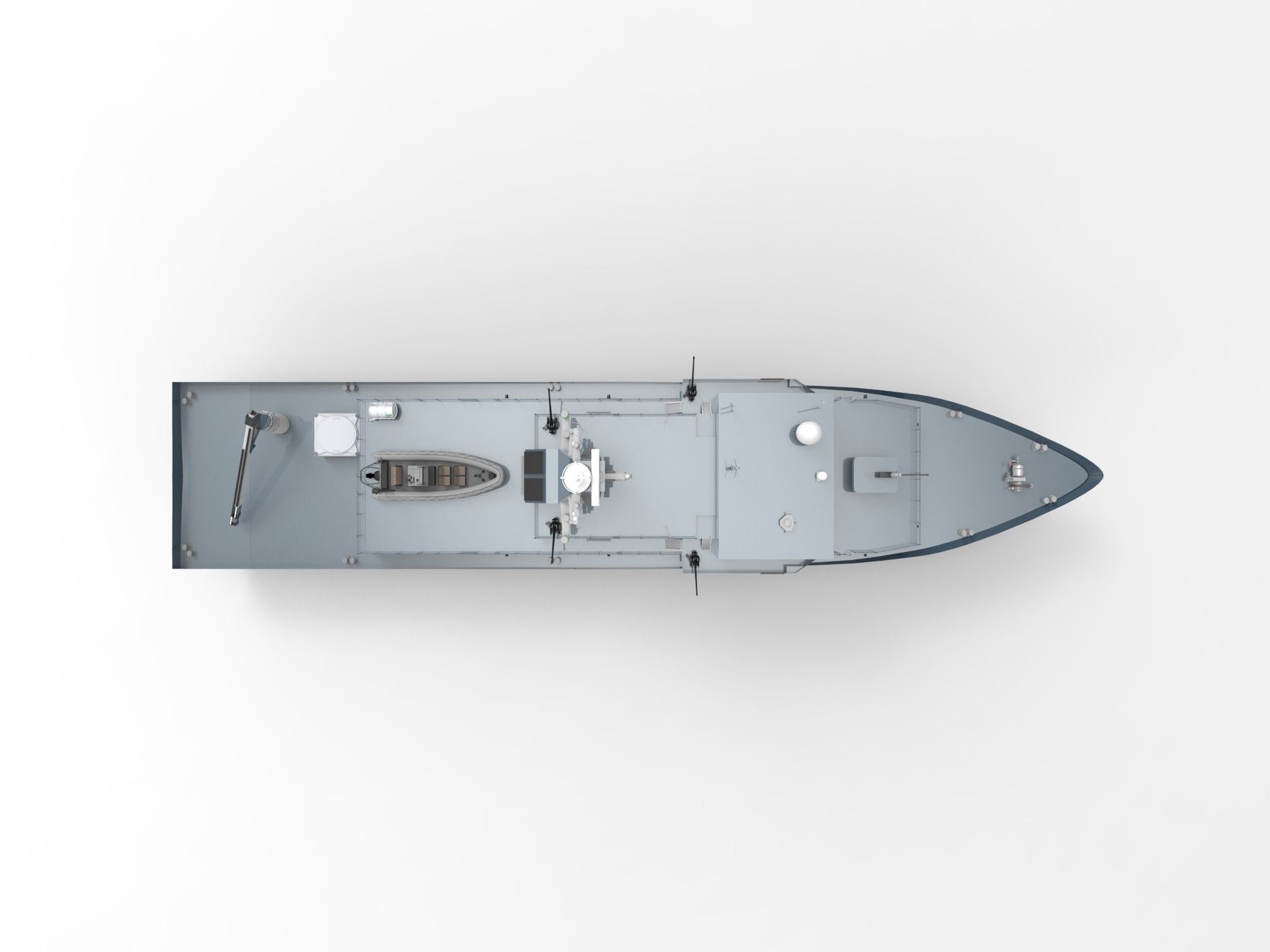 Bedok-class mine countermeasures vessel 3D model_2