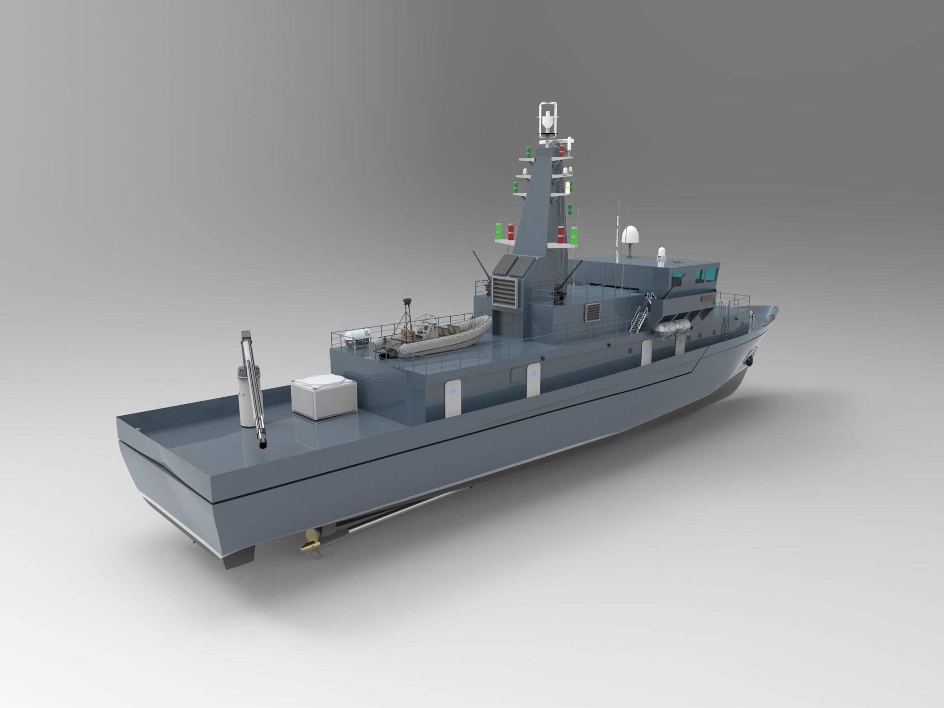 Bedok-class mine countermeasures vessel 3D model_3