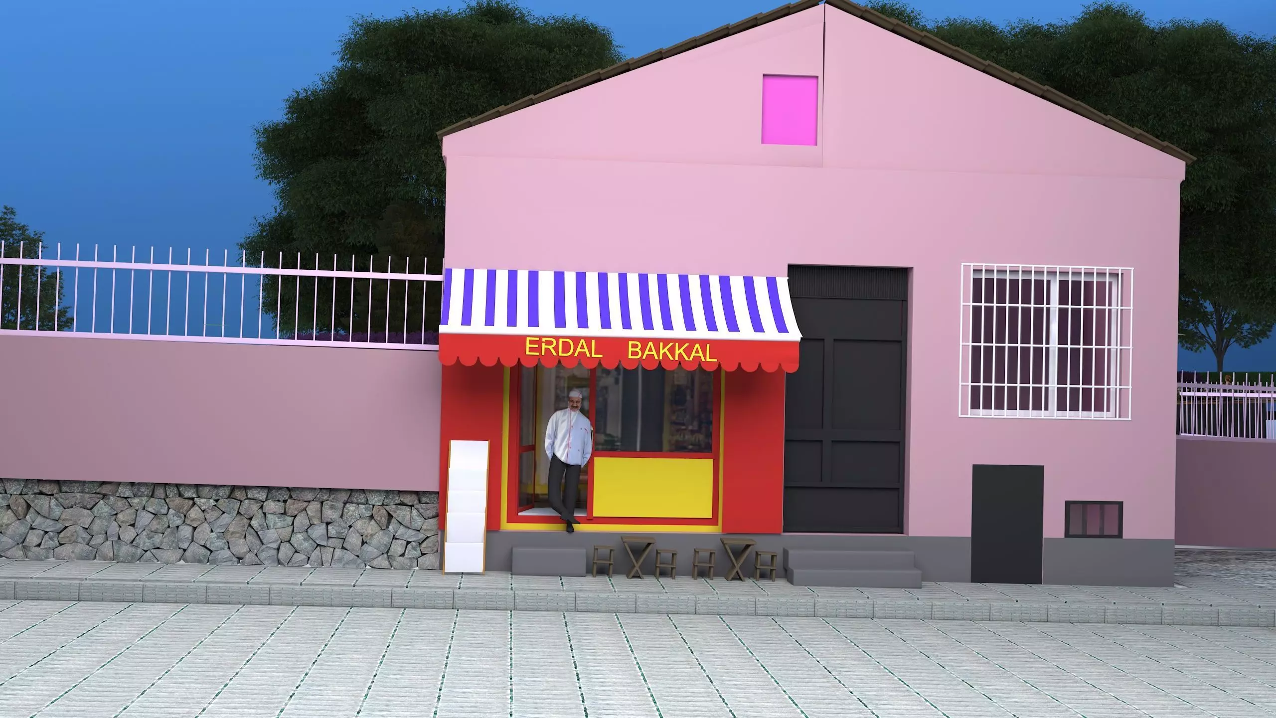 izometric design Free low-poly 3D model