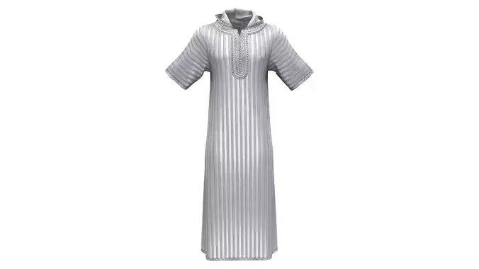 Men Long Djellaba Kaftan Dress