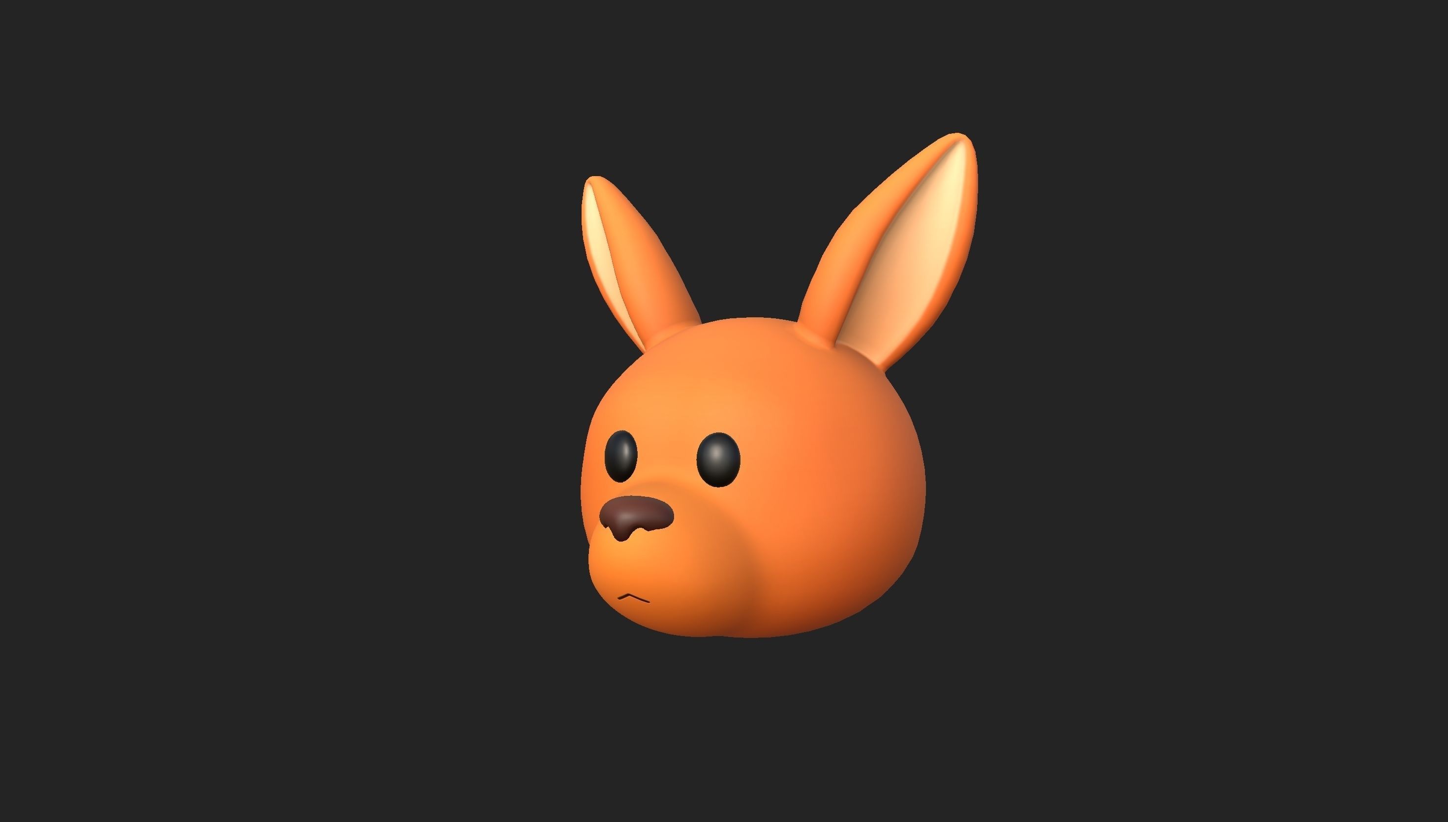 Prop222 Kangaroo Head 3D model_30